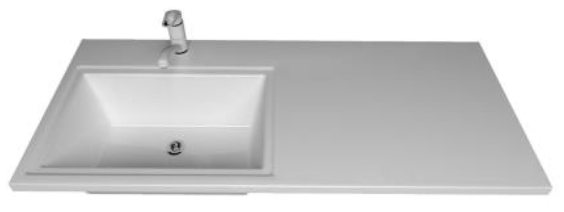 Умывальник MARKO Марсал 110" левая для установки над стиральной машиной без крепления - изображение №1