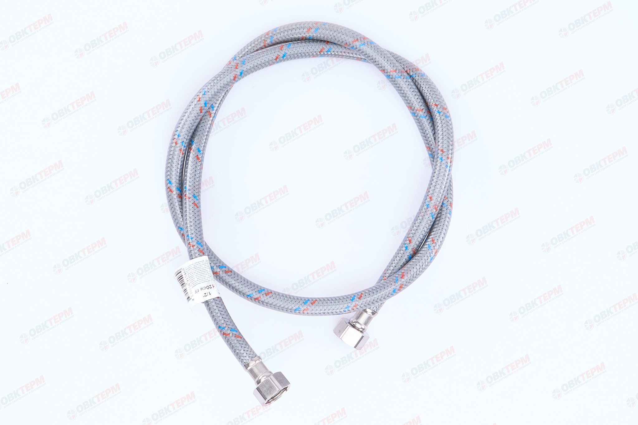 Шланг    1/2"х1/2" ВВ, в силикон.обмотке   120 см  "OVERCON"   (80шт/ящ) - Изображение №3