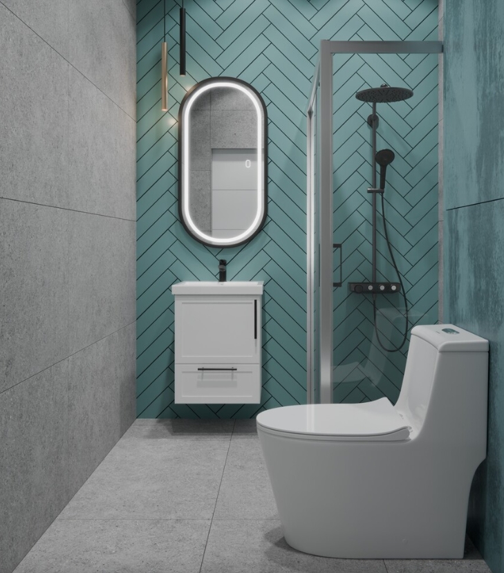 Унитаз-моноблок EVA GOLD T1087, (безободковый ,сиденье тонкое ДП,арматура с гофрой и подводкой) - миниатюра №9