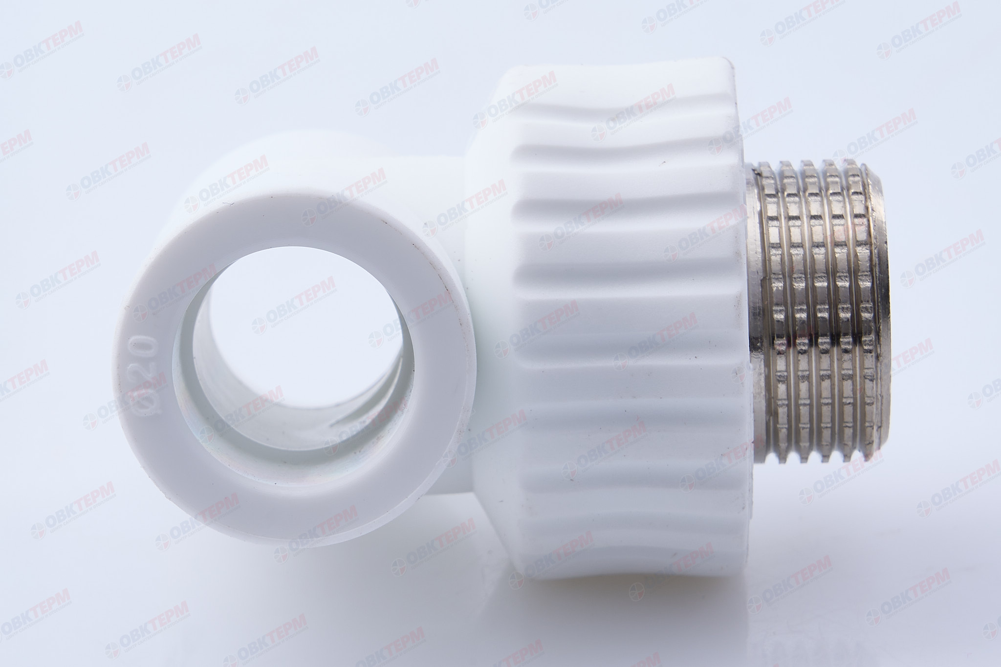 Тройник с МРН 20 * 3/4" * 20    БЕЛЫЙ PP-R   (RTP)     (60/15) - Изображение №4