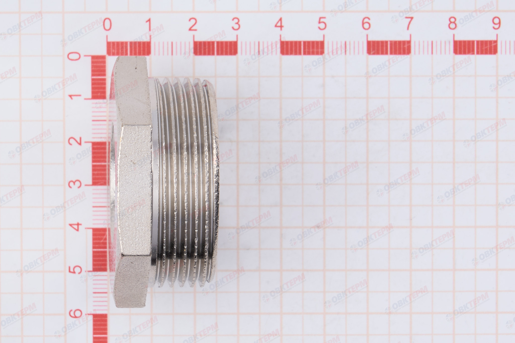 Футорка 1 1/2" -   3/4"   Никель TIM                   (65/5) - миниатюра №6