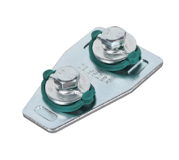 Т-образный соединитель профиля , 2 монтажные гайки    ZEISSLER     (8шт/72ящ) - Изображение №1