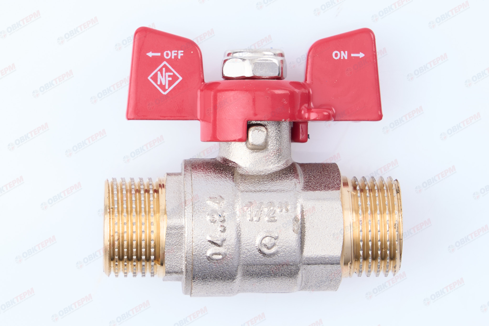 Кран шаровый    NOLF Classic     1/2" НН   бабочка   усиленный  (96/12) - Изображение №3