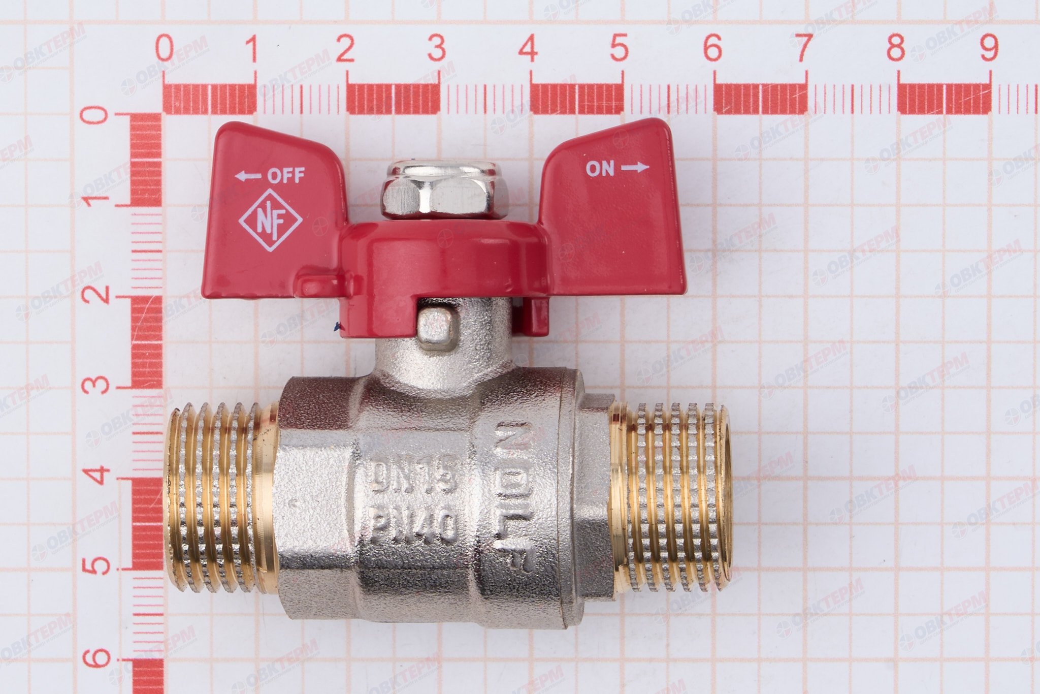 Кран шаровый    NOLF Classic     1/2" НН   бабочка   усиленный  (96/12) - миниатюра №7