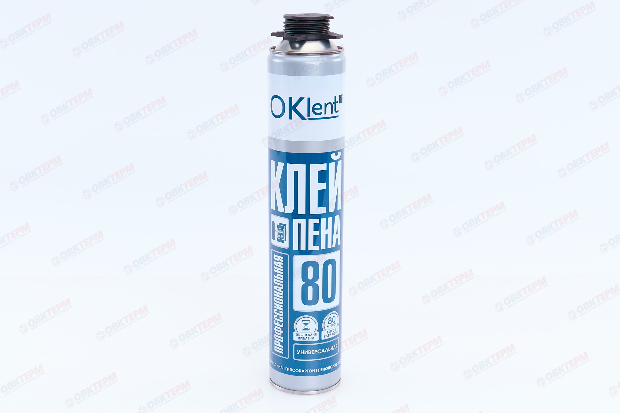 Пено-клей профессиональная универсальная  Oklent 80 (950 гр./16 шт.) - Изображение №1