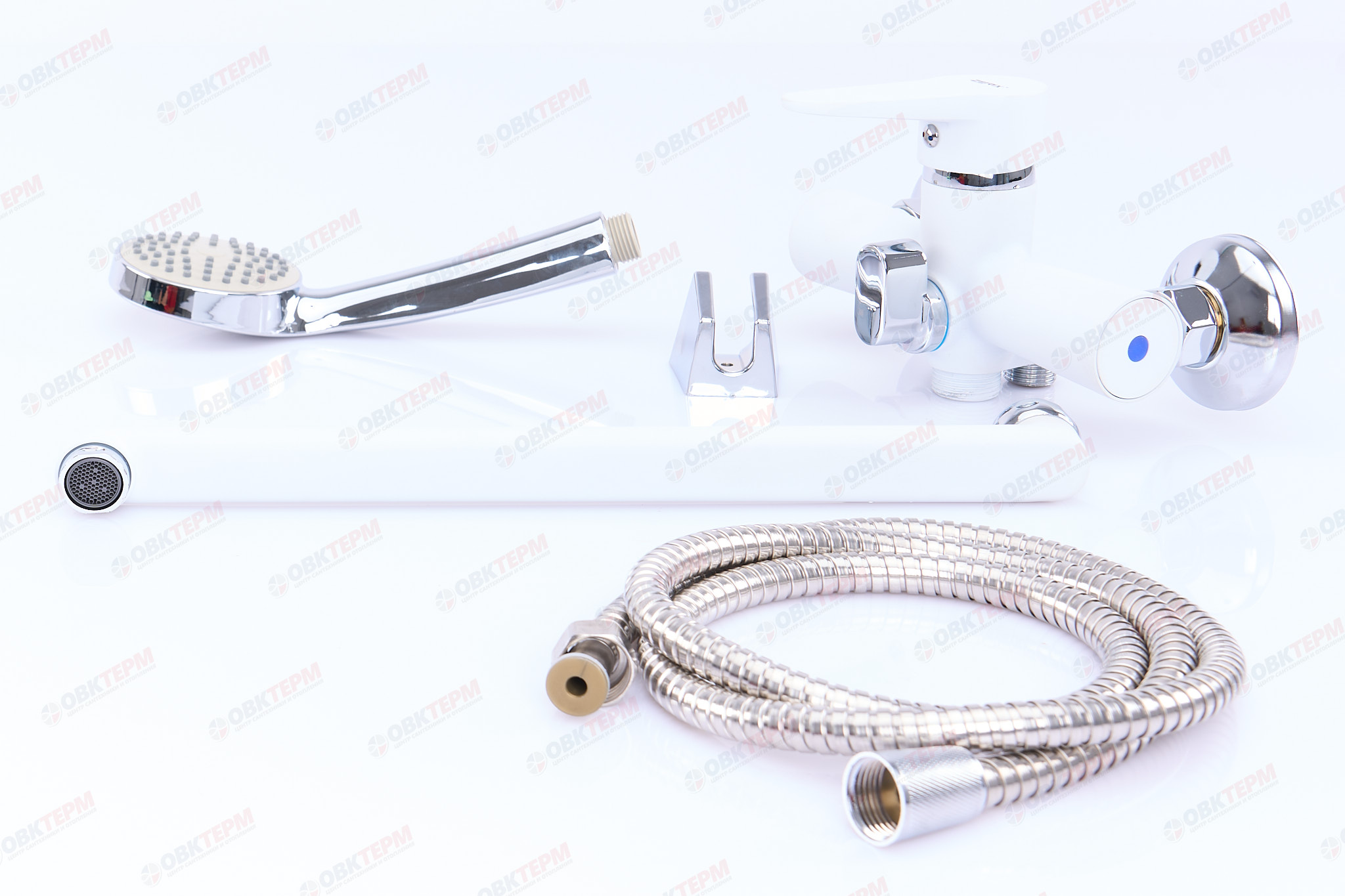 Смеситель д/ванны ZERIX PUD7 146 WHITE Ø40  (10 шт/ящ) - миниатюра №4