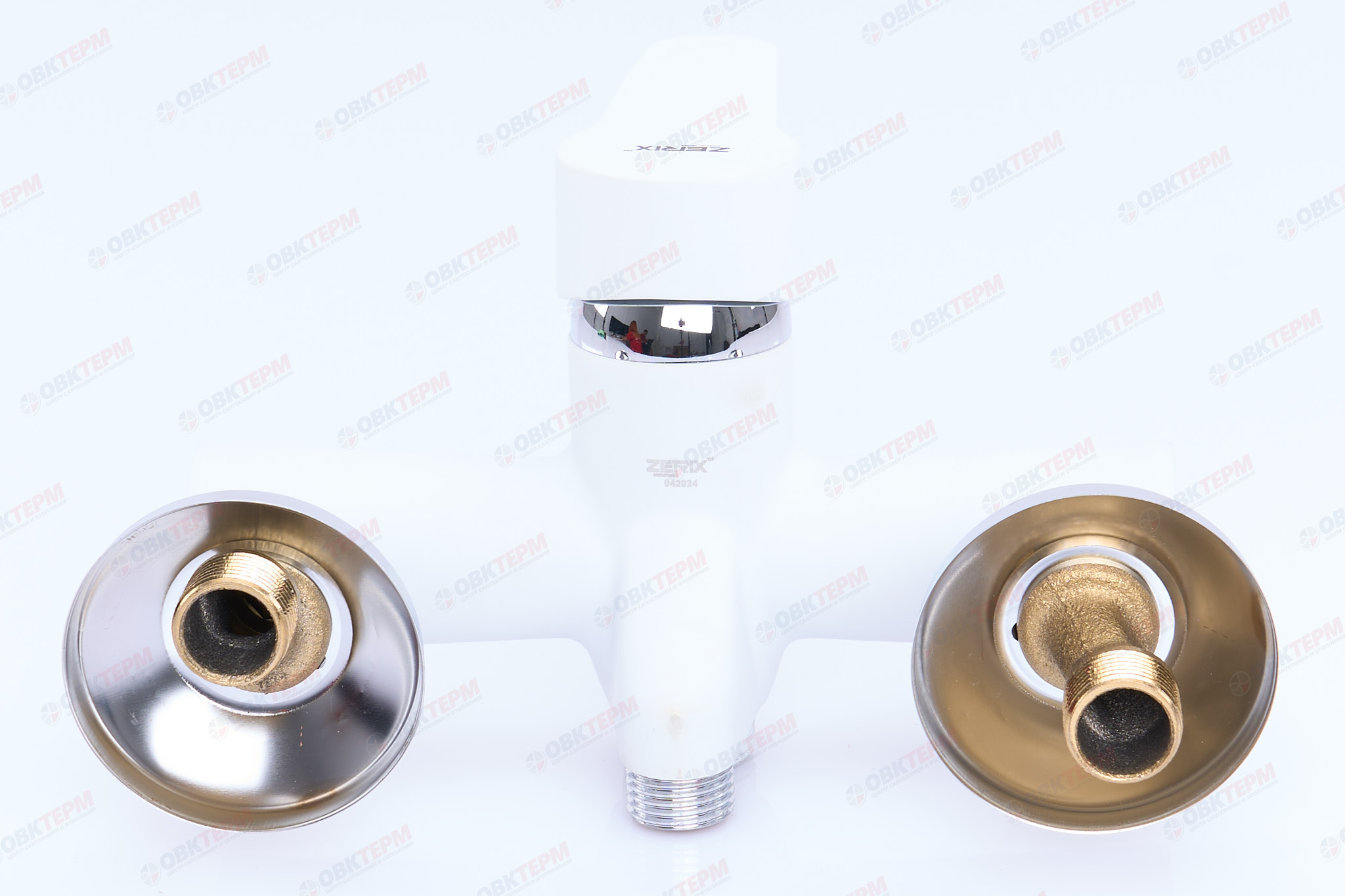 Смеситель д/ванны ZERIX PUD7 146 WHITE Ø40  (10 шт/ящ) - миниатюра №5