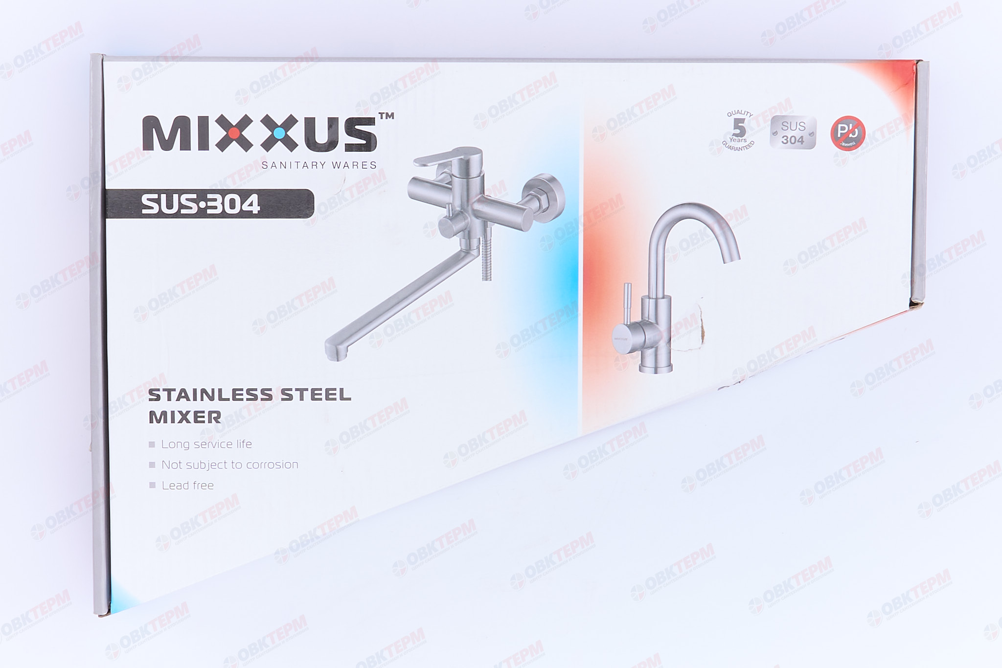 Смеситель д/кухни буксовый REFLECTOR MIXXUS DVE-011 GRAY нерж/сталь (20 шт/ящ) - миниатюра №6
