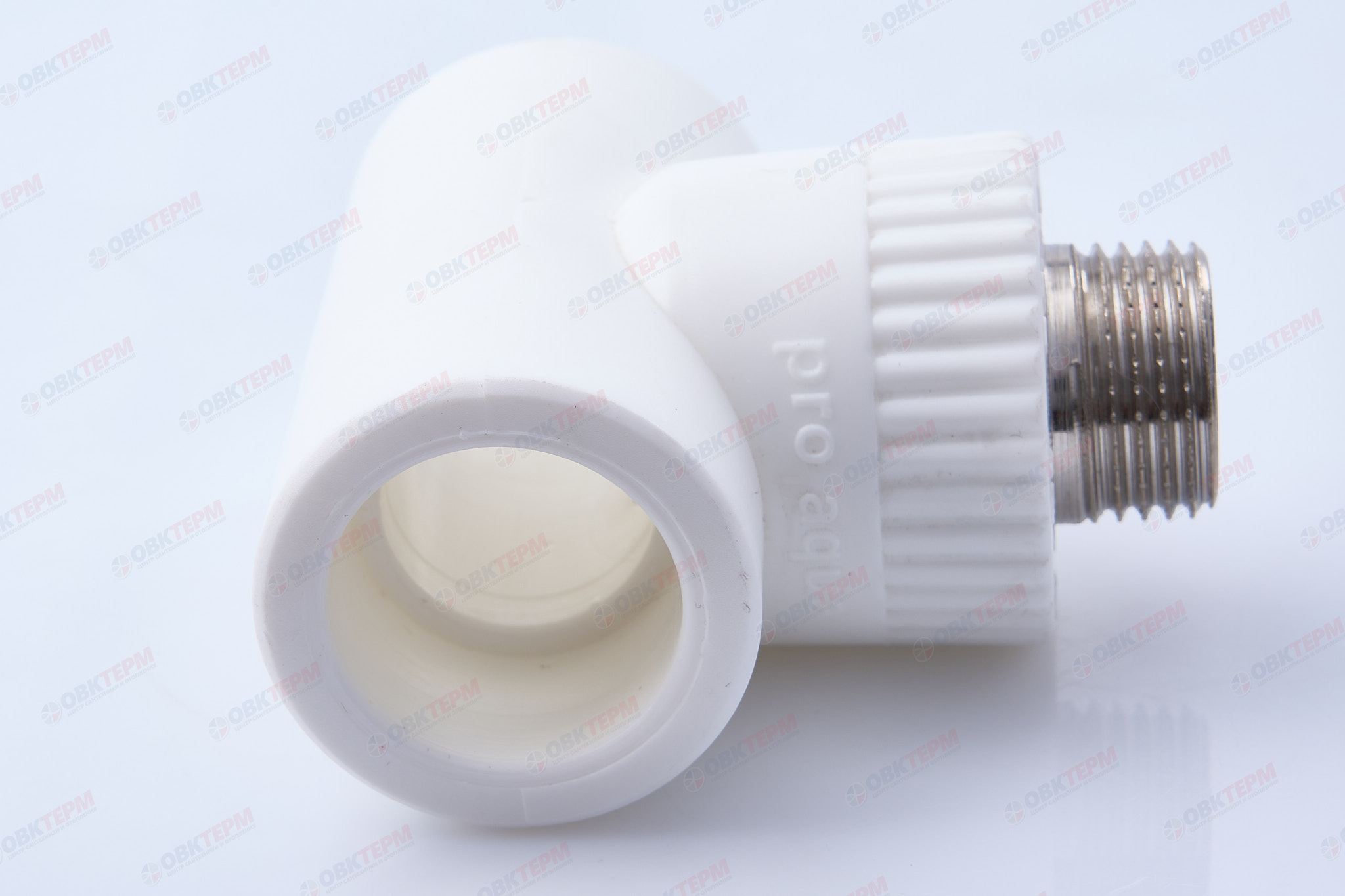 Тройник с МРН 25 * 1/2" * 25   БЕЛЫЙ   (PRO AQUA)     (100/10) - Изображение №3
