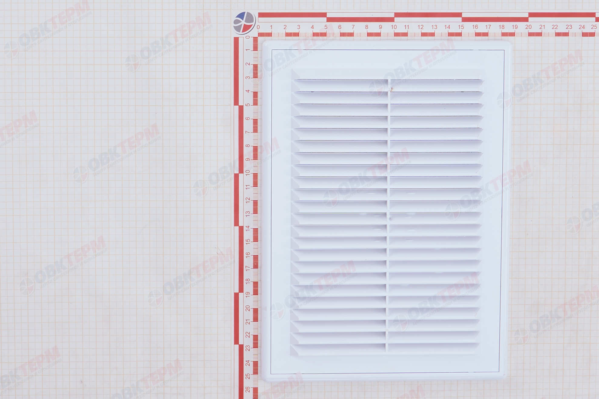 Решетка вентиляционная ПР Ш184*В253 разъемная, с антимоскитной сеткой (100шт/уп) Эвент - миниатюра №7