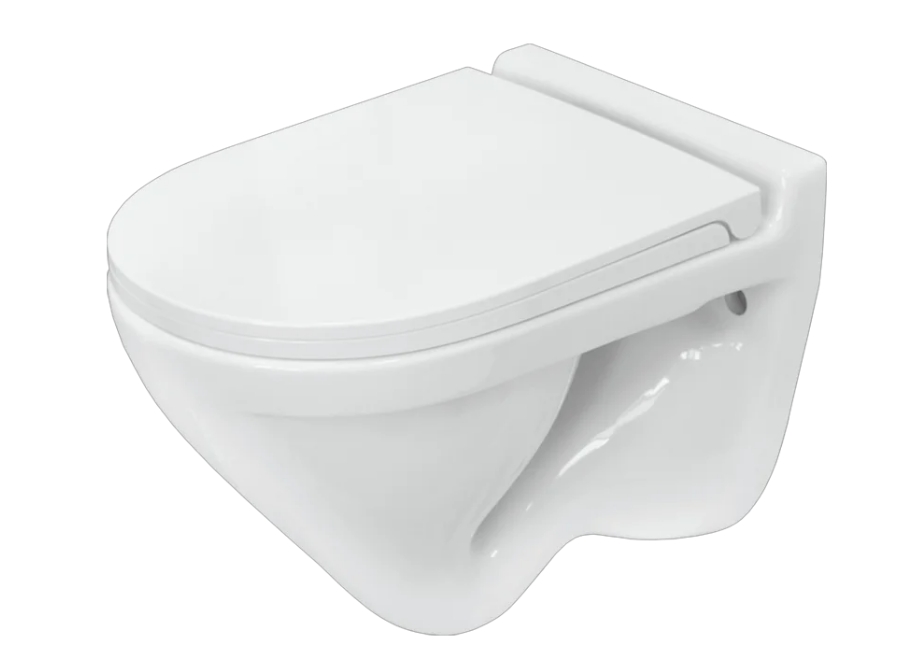 Унитаз подвесной SANITA LUX  Attica (сиденье дюропласт, SC, Clip Up) В365xГ507xШ377 - Изображение №1