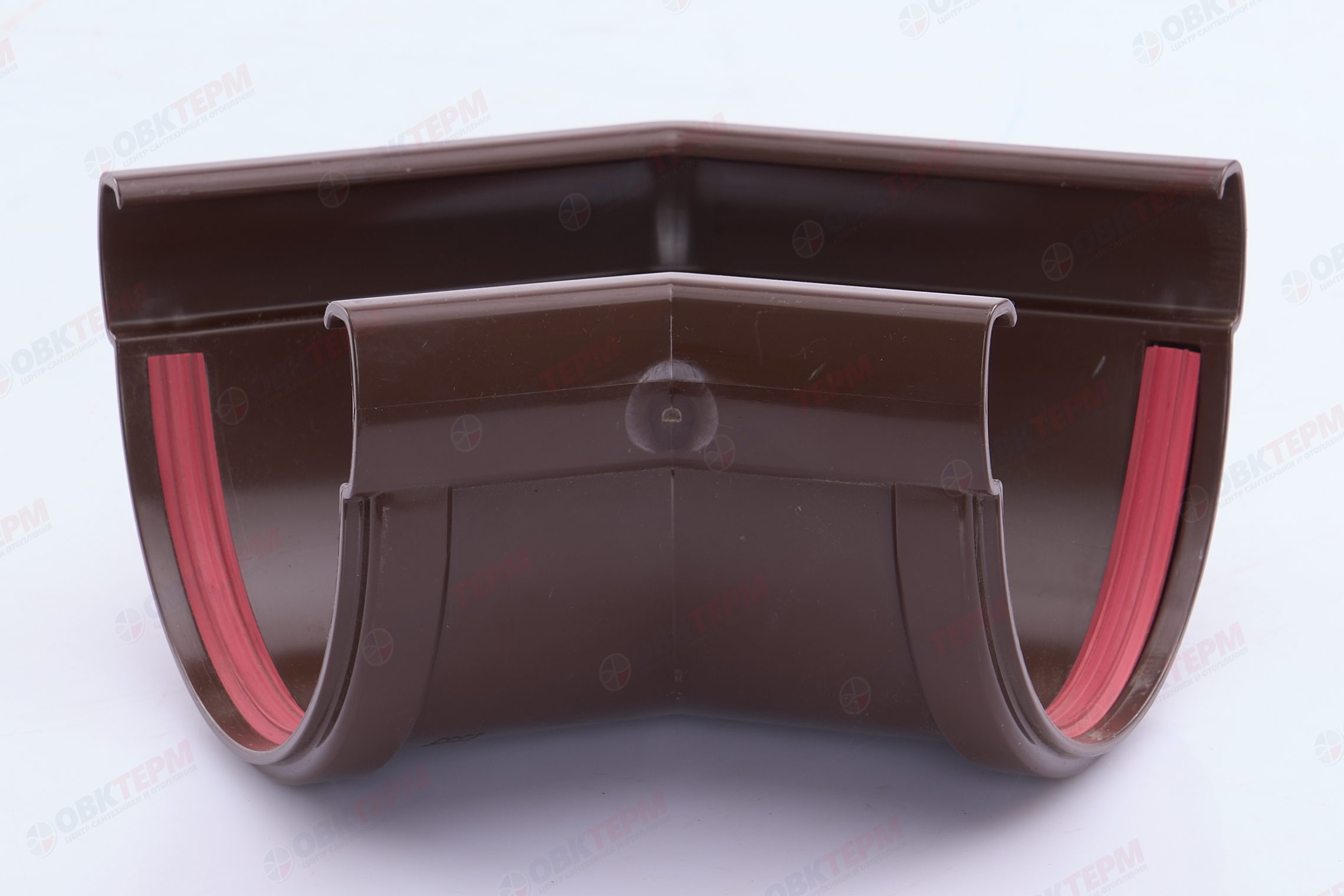 Угол желоба  135 град. Дизайн ПВХ Grand Line шокол. (RAL 8017) (уп. 16шт) - Изображение №2