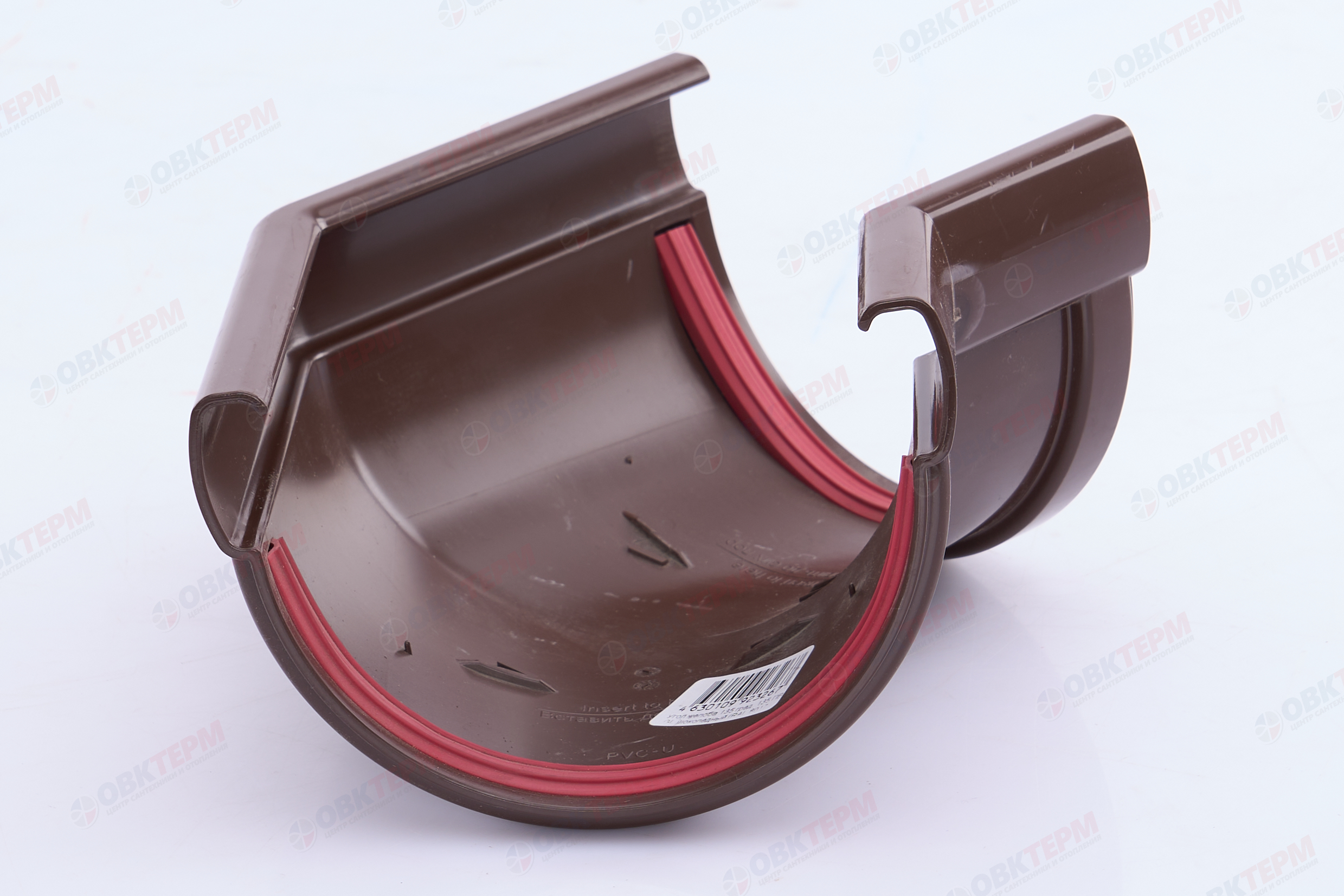 Угол желоба  135 град. Дизайн ПВХ Grand Line шокол. (RAL 8017) (уп. 16шт) - Изображение №5