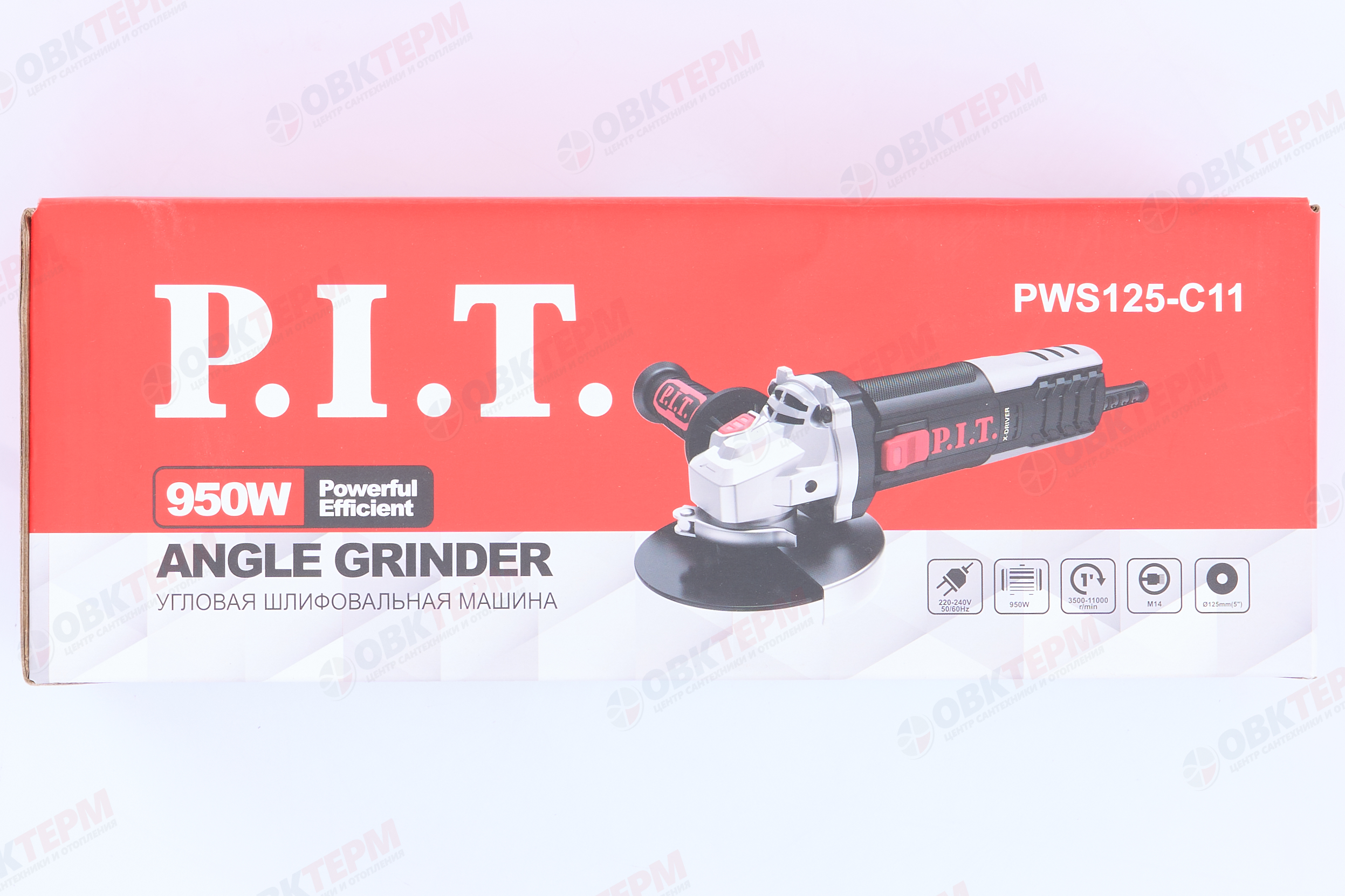 Углошлифовальная машина P.I.T. 125мм, 950Вт, рег 3500-11000 , М14 - миниатюра №26