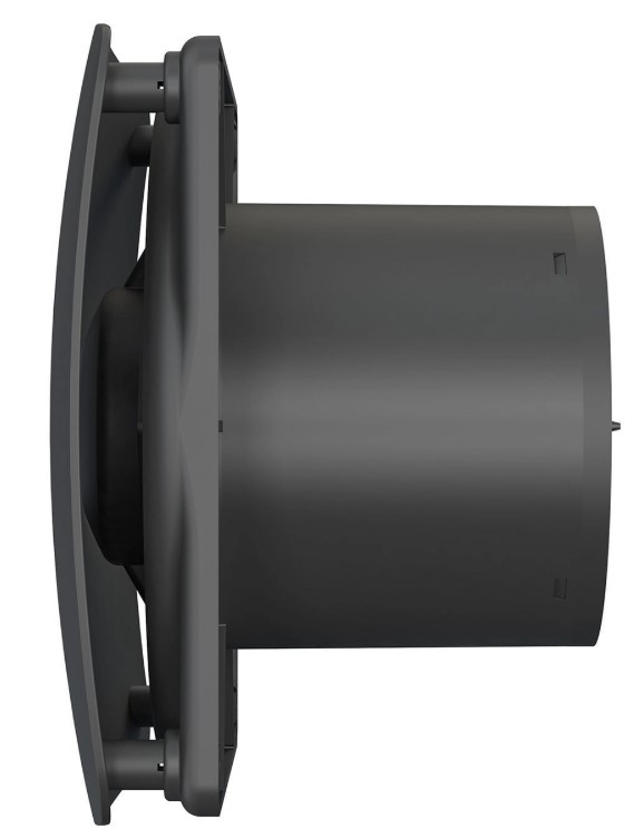 Вентилятор накладной DICITI RIO d100 обратный клапан Matt black Эра - Изображение №4
