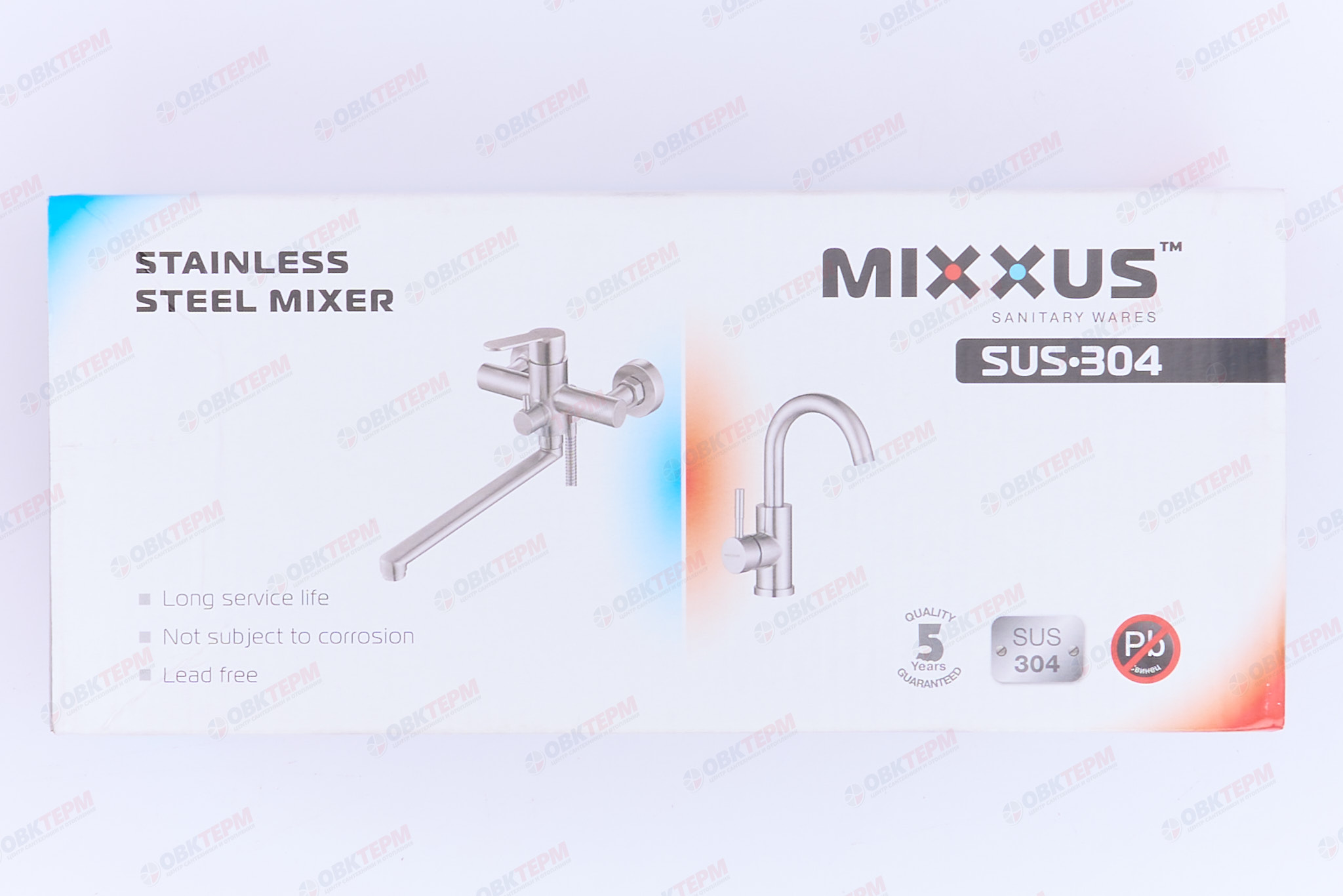 Смеситель д/душ.кабины нерж/сталь MIXXUS FIT-003  (12 шт/ящ) - миниатюра №6