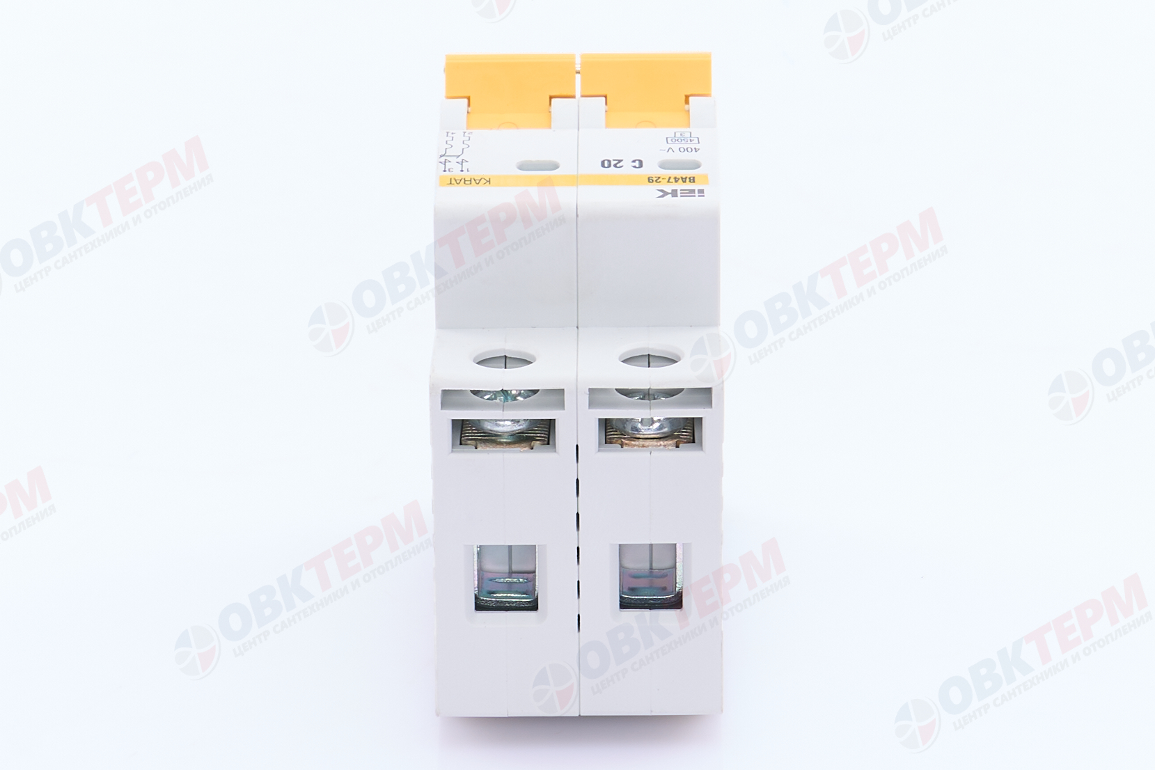 Выключатель автоматический модульный 2п C 20А 4.5кА ВА47-29 KARAT IEK - миниатюра №9