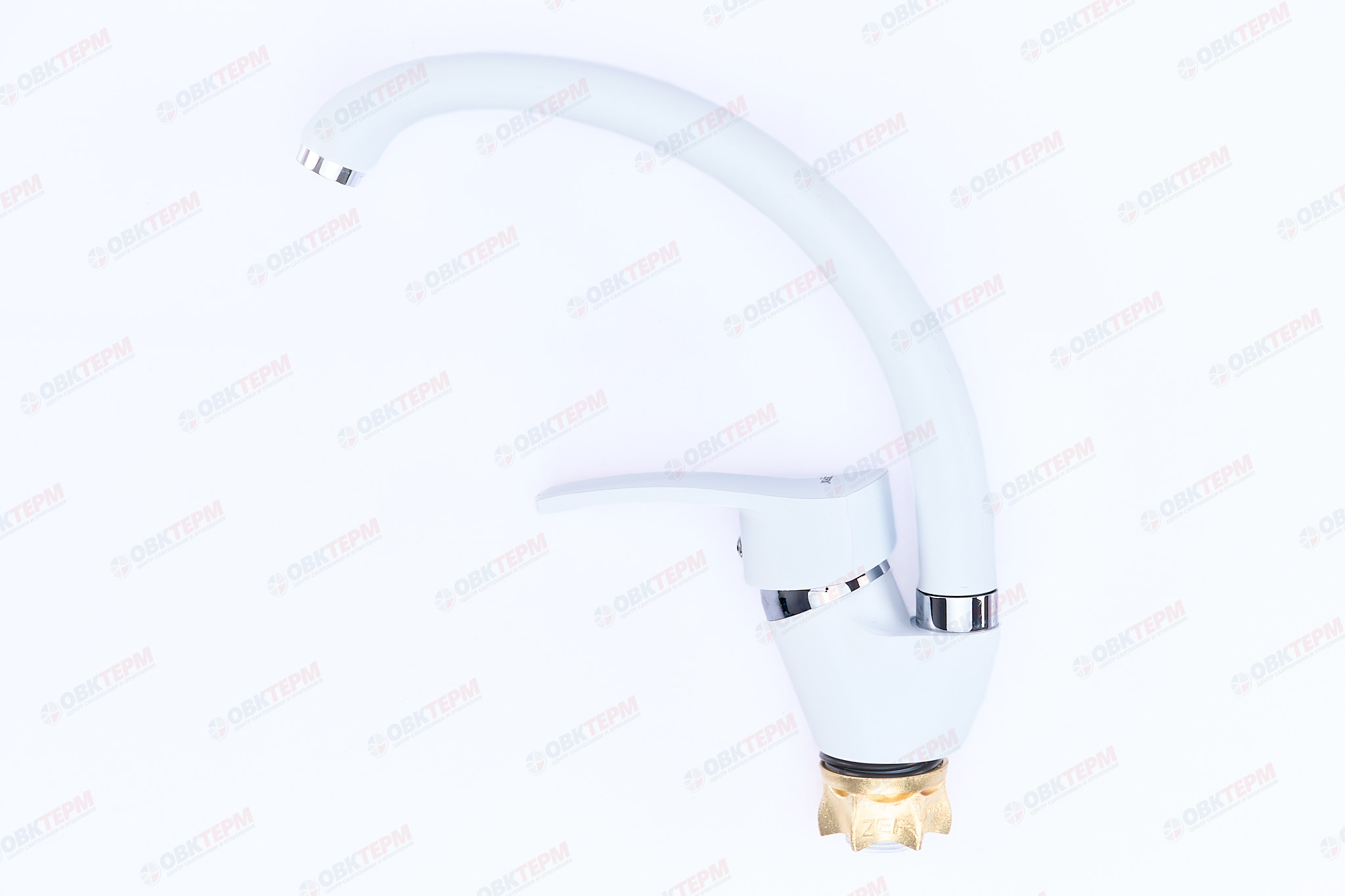 Смеситель д/кухни ZERIX YUB 279 ГАЙКА WHITE (10 шт/ящ) - миниатюра №2