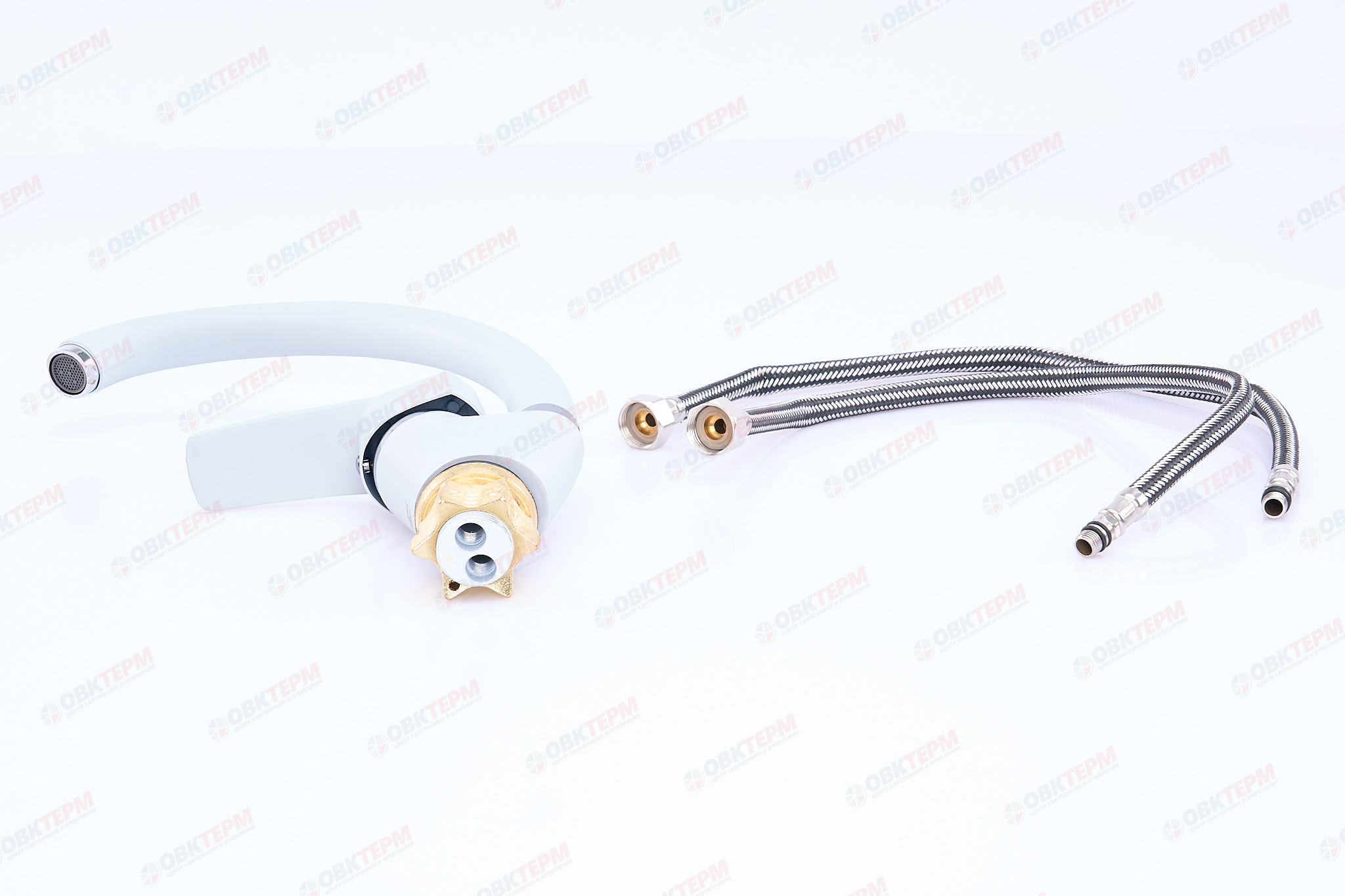 Смеситель д/кухни ZERIX YUB 279 ГАЙКА WHITE (10 шт/ящ) - миниатюра №4