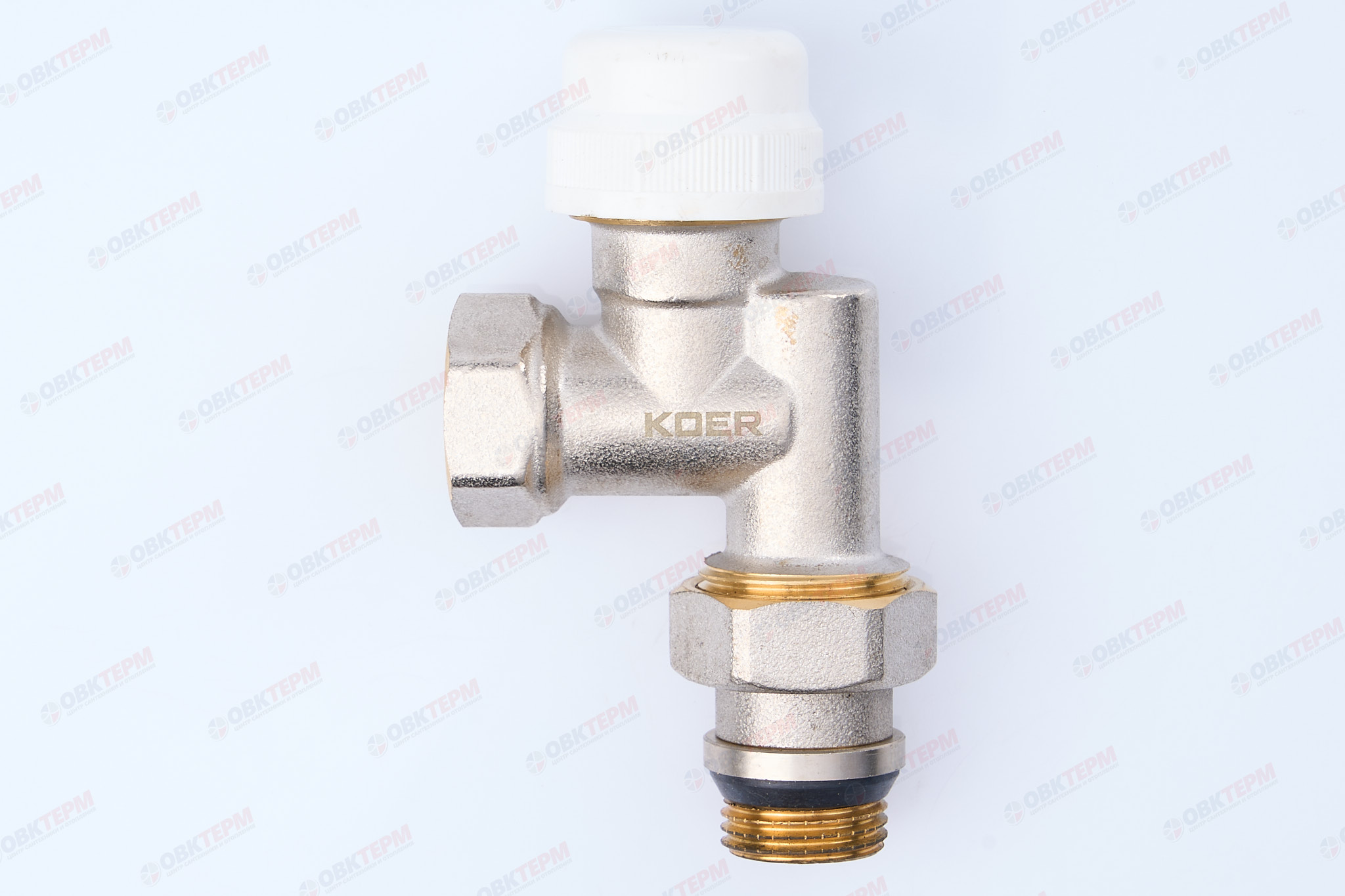 Кран термостатический KOER  1/2"х1/2" угловой KR.931-GI антипротечка - Изображение №3