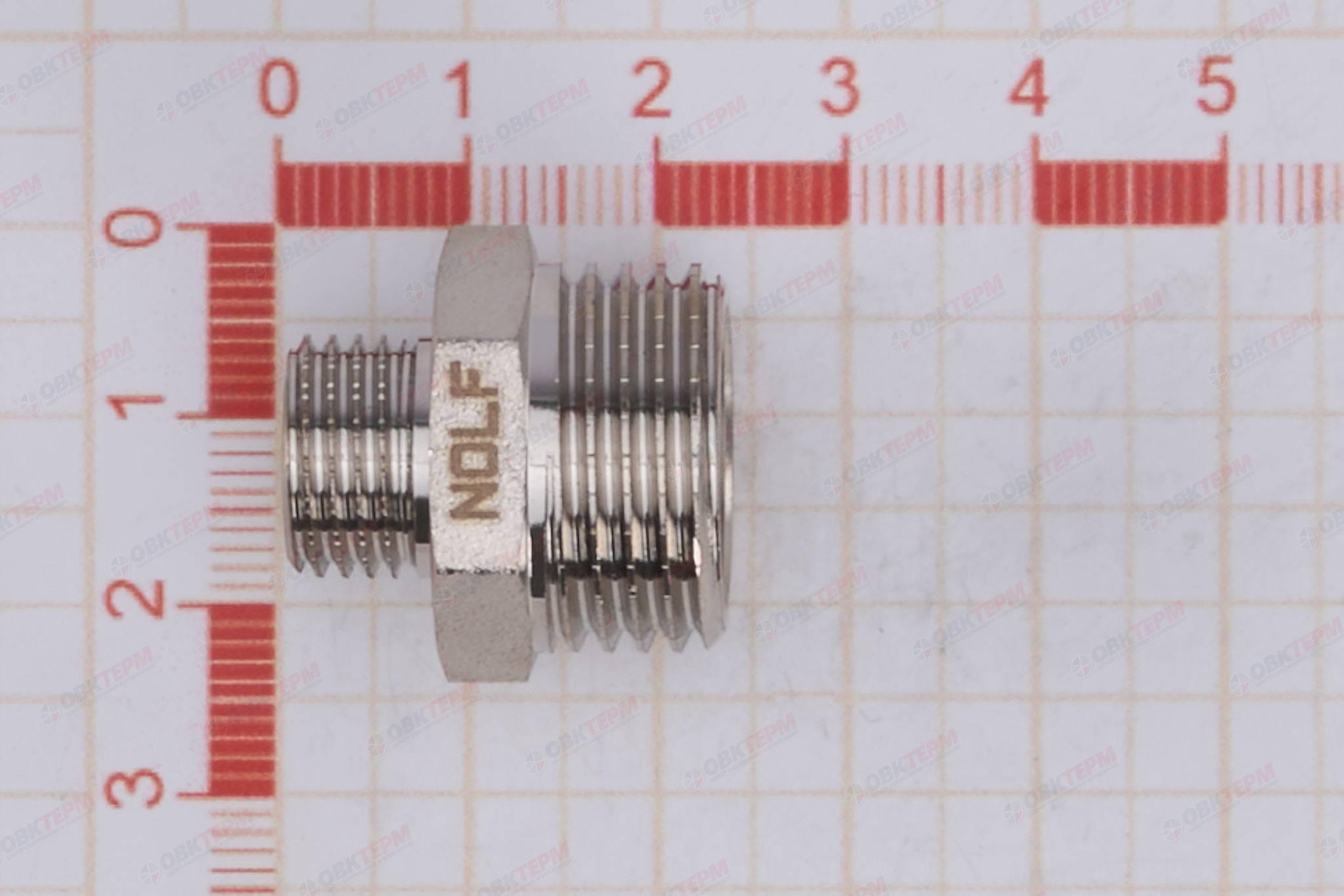 Ниппель      1/2" н  -  1/4" н  никель   NOLF Classic   (800/100) - миниатюра №6