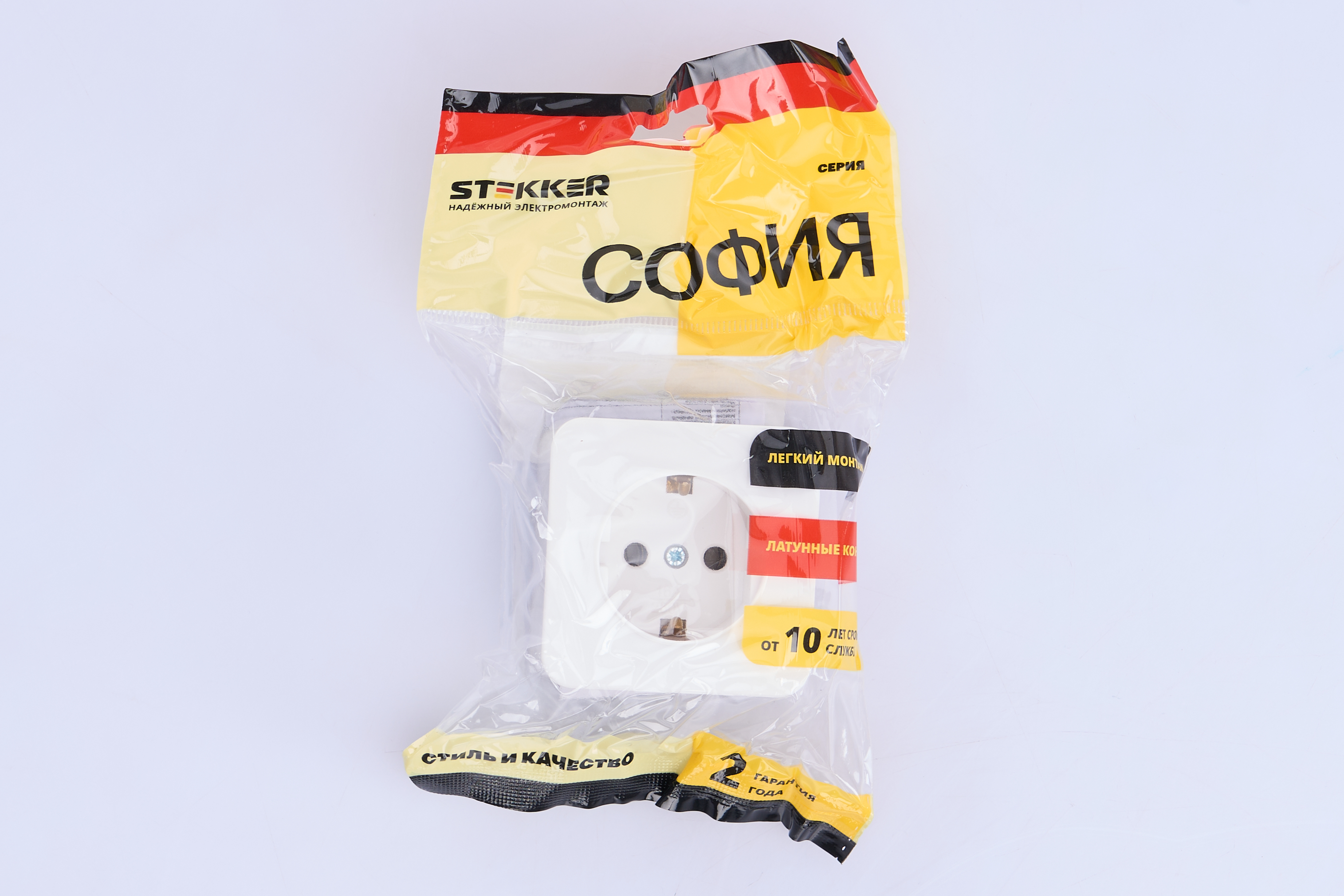 Розетка 1-местная с/з открытой установки, 250В, 16А, IP20, серия София, белый, MST16-11-01 - миниатюра №6