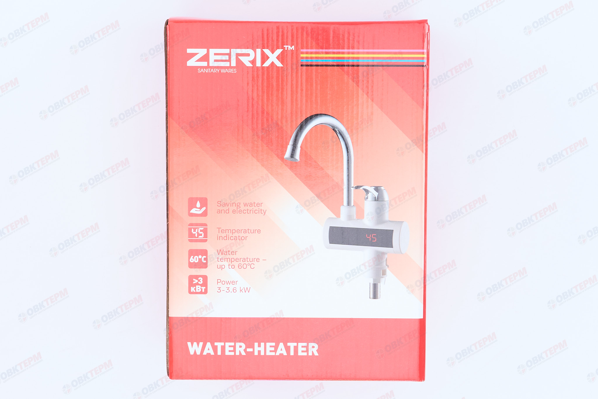 Водонагреватель на мойку ZERIX ELW21-EF /инд. темп. /рефлектор /3 kW  (12шт/уп) - Изображение №5