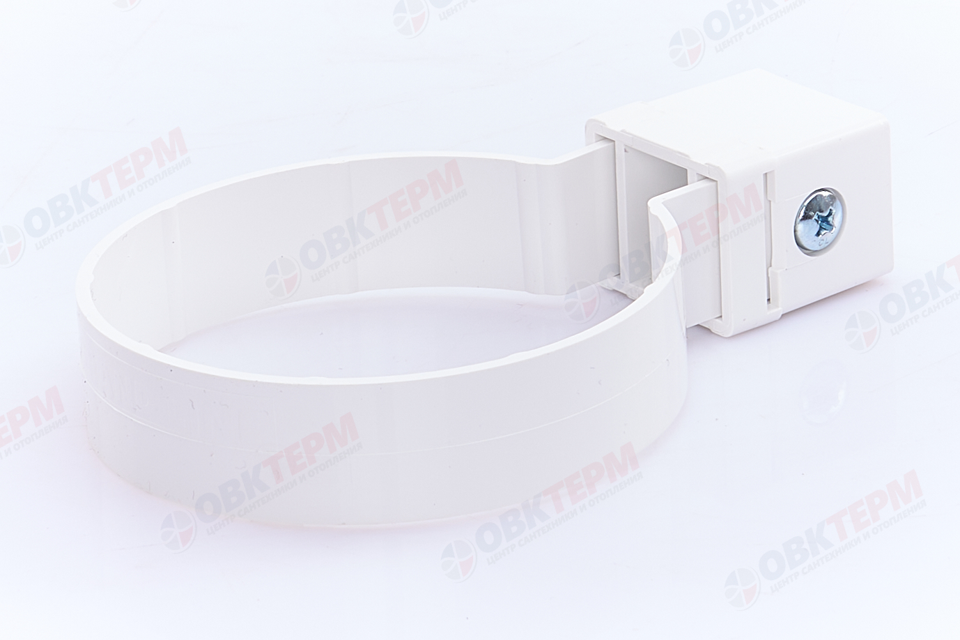 Хомут трубы Kliker ПВХ Grand Line Premium белый (инд.упак.) (RAL 9003) (уп. 120шт) - Изображение №2