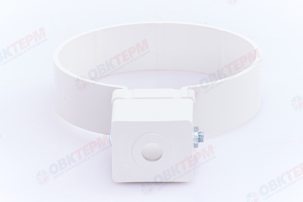 Хомут трубы Kliker ПВХ Grand Line Premium белый (инд.упак.) (RAL 9003) (уп. 120шт) - миниатюра №8