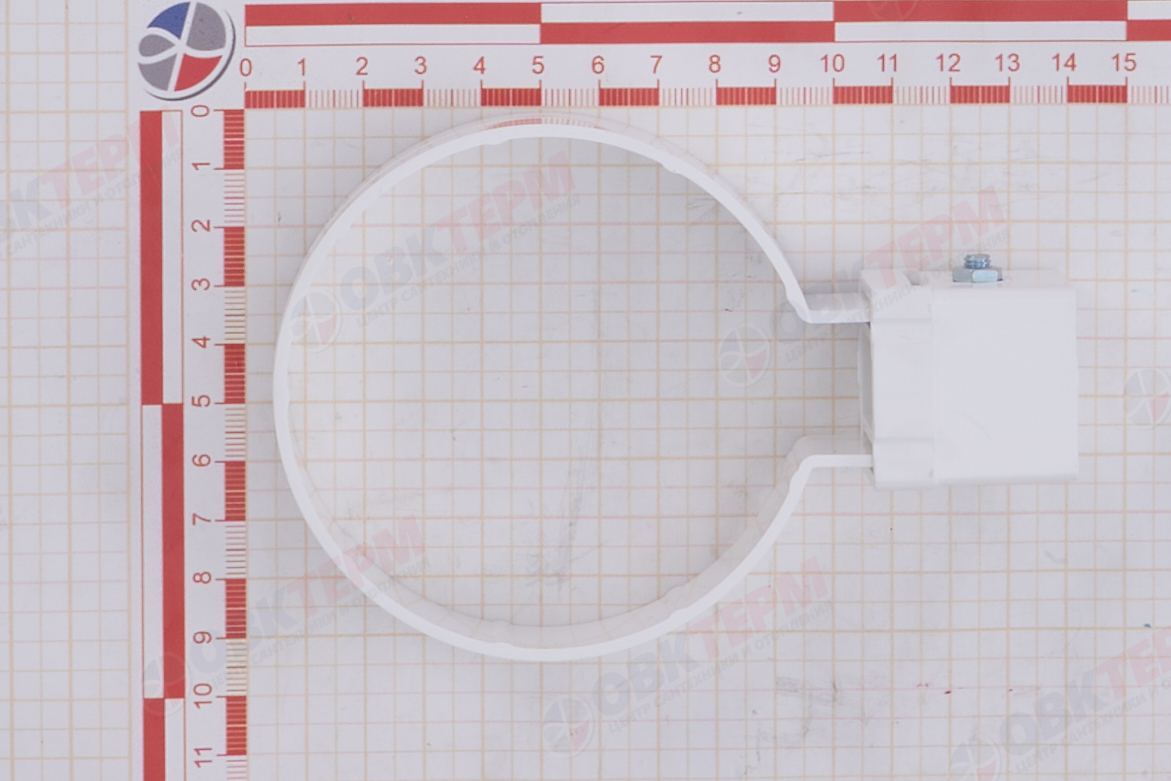 Хомут трубы Kliker ПВХ Grand Line Premium белый (инд.упак.) (RAL 9003) (уп. 120шт) - миниатюра №9