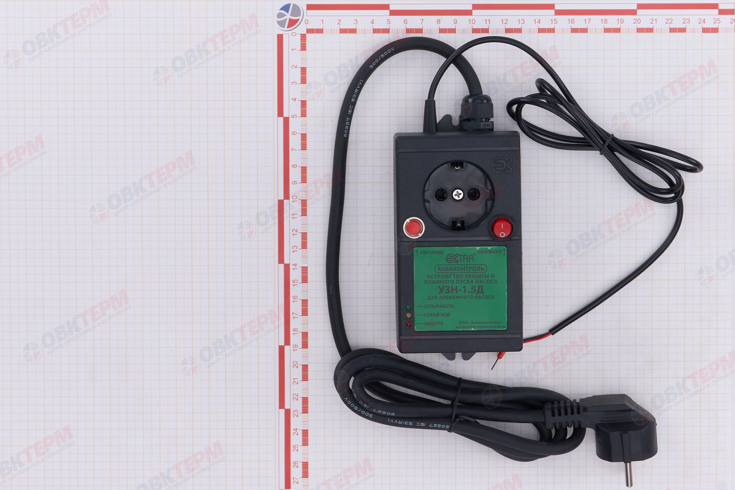 Устройство защиты УЗН-1,5Д Extra Акваконтроль (для дренажных насосов 0,75-1,5кВт) - миниатюра №9