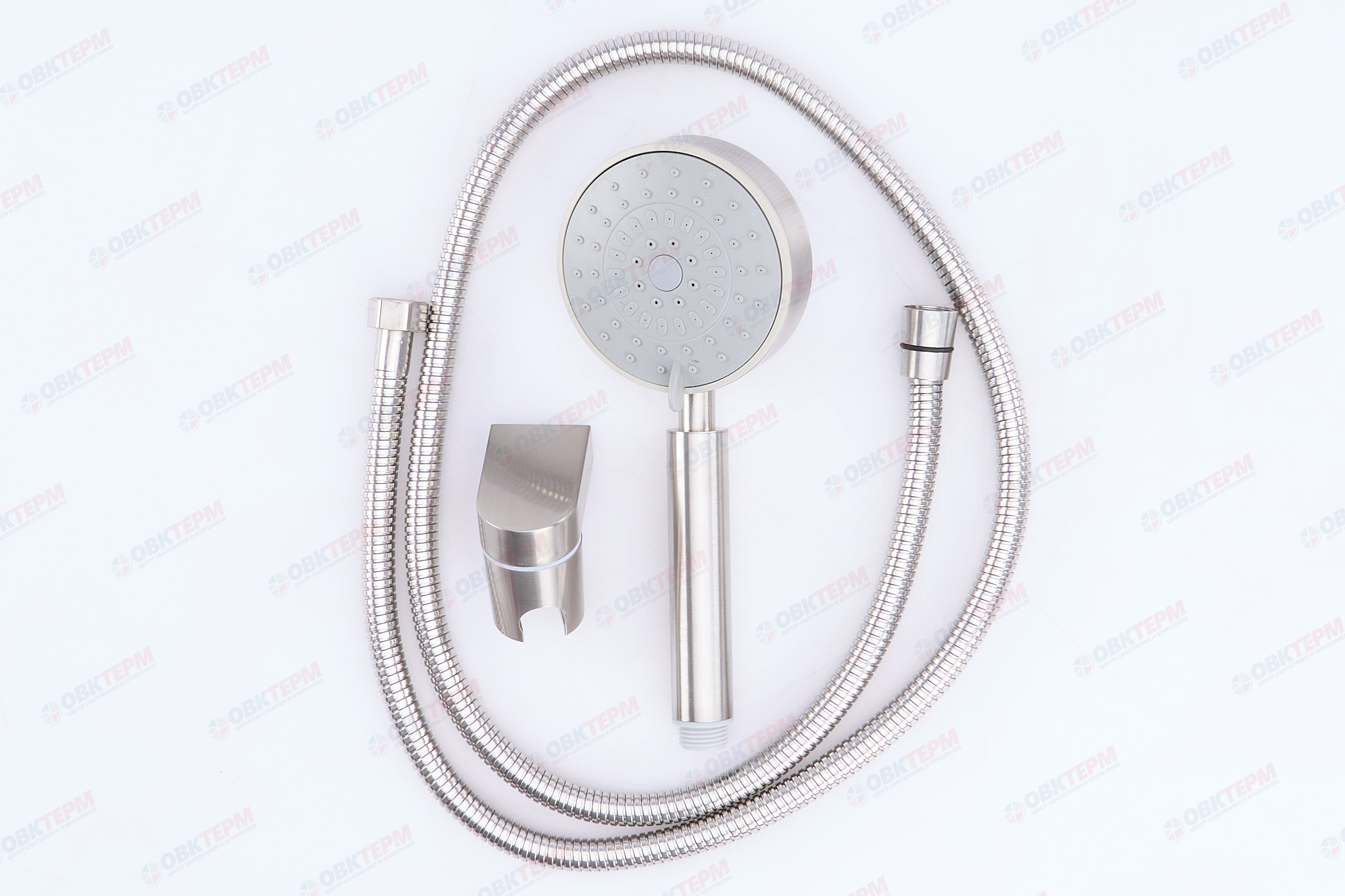 Душевой набор MIXXUS SHOWER SET-07 (шланг, лейка, кронштейн) из нерж.стали  (60 шт/ящ) - Изображение №1