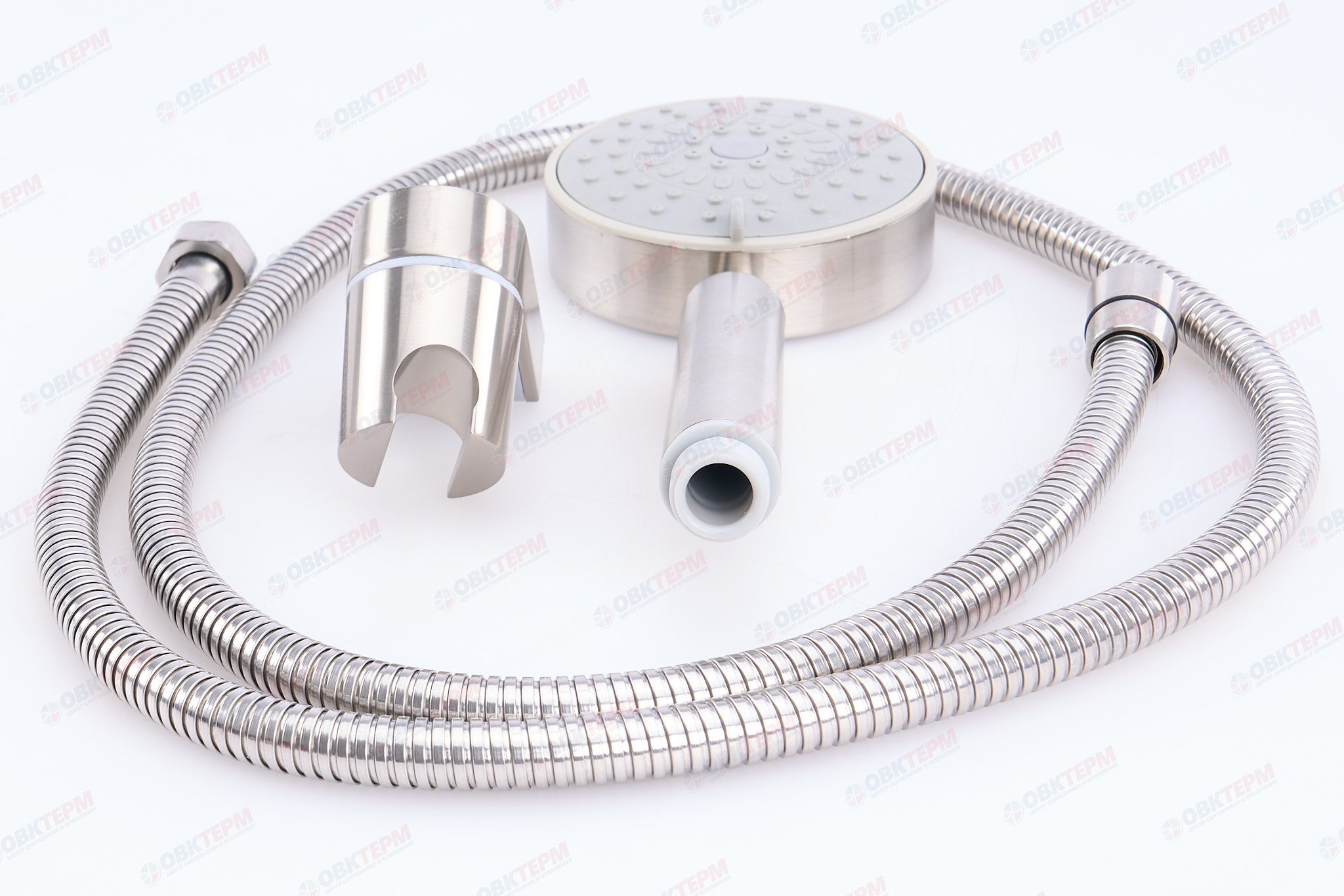 Душевой набор MIXXUS SHOWER SET-07 (шланг, лейка, кронштейн) из нерж.стали  (60 шт/ящ) - Изображение №3