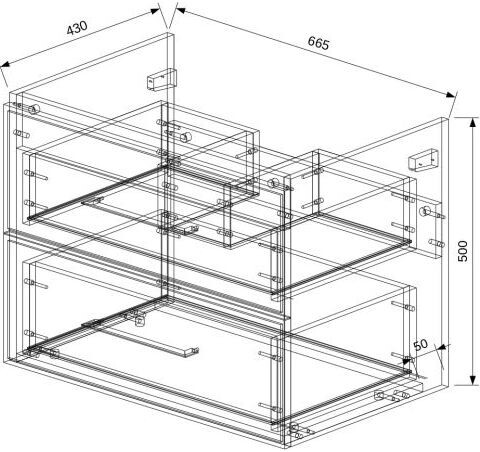Тумба подвесная EvaGold  70 "Leia" (ум Фостер 70/ Como 70/ Грэмми70) - Изображение №4