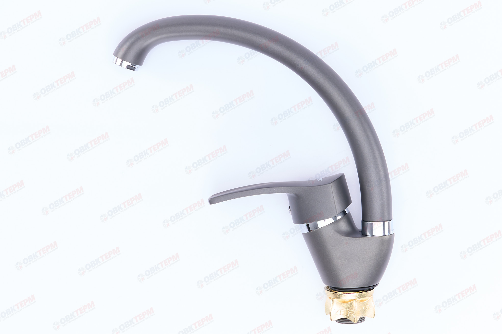 Смеситель д/кухни ZERIX YUB 279 ГАЙКА GREY (10 шт/ящ) - миниатюра №2