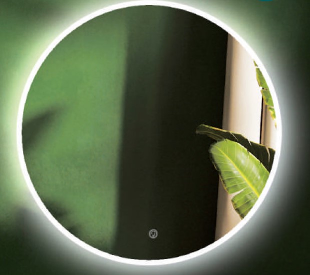 Зеркало  60 "Leia" EvaGold круглое с LED подсветкой - Изображение №1