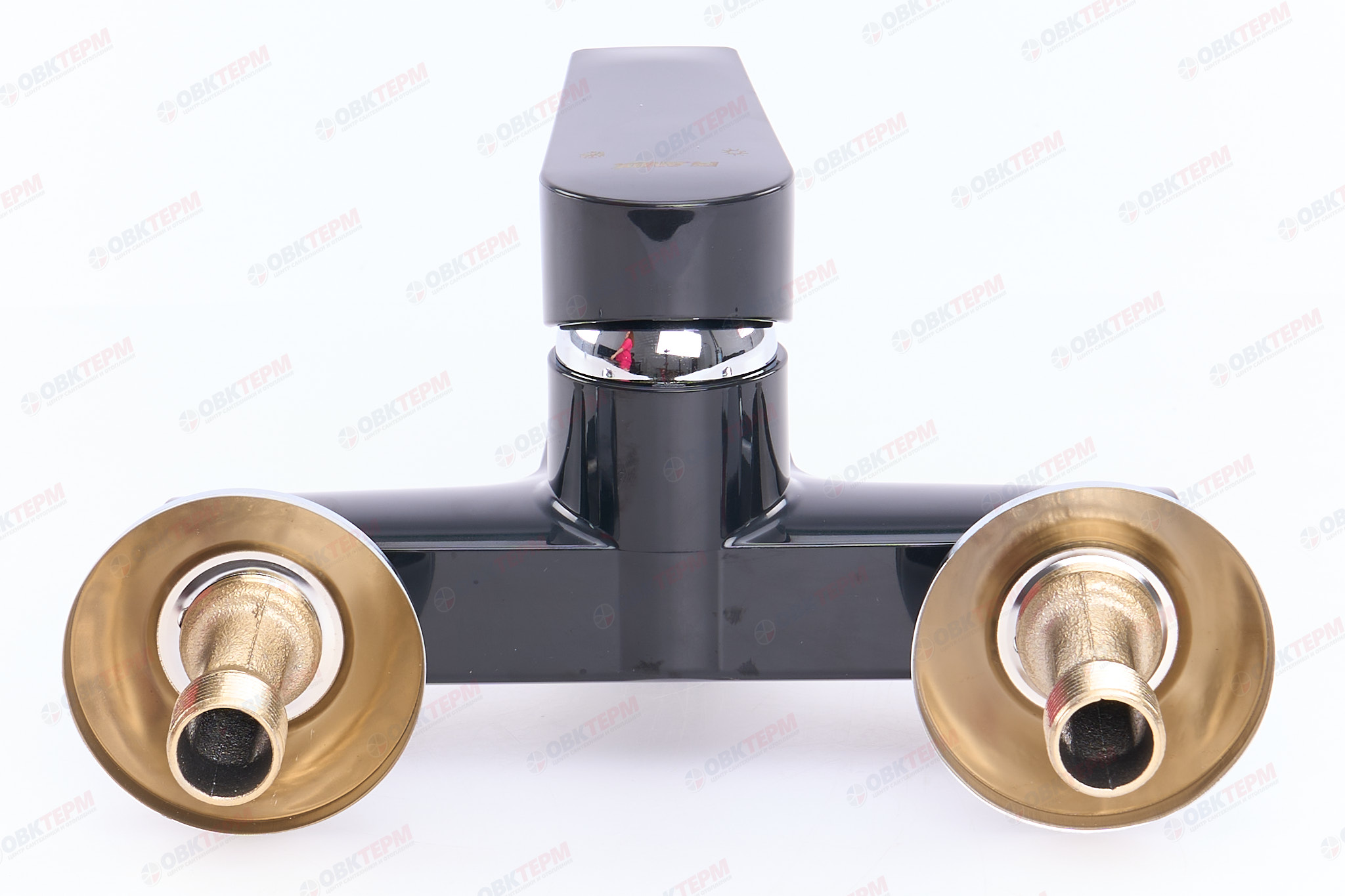 Смеситель д/ванны PLAMIX Oscar-009 EURO Black, короткий (Ø35, без шланга и лейки) (24шт/ящ) - Изображение №4