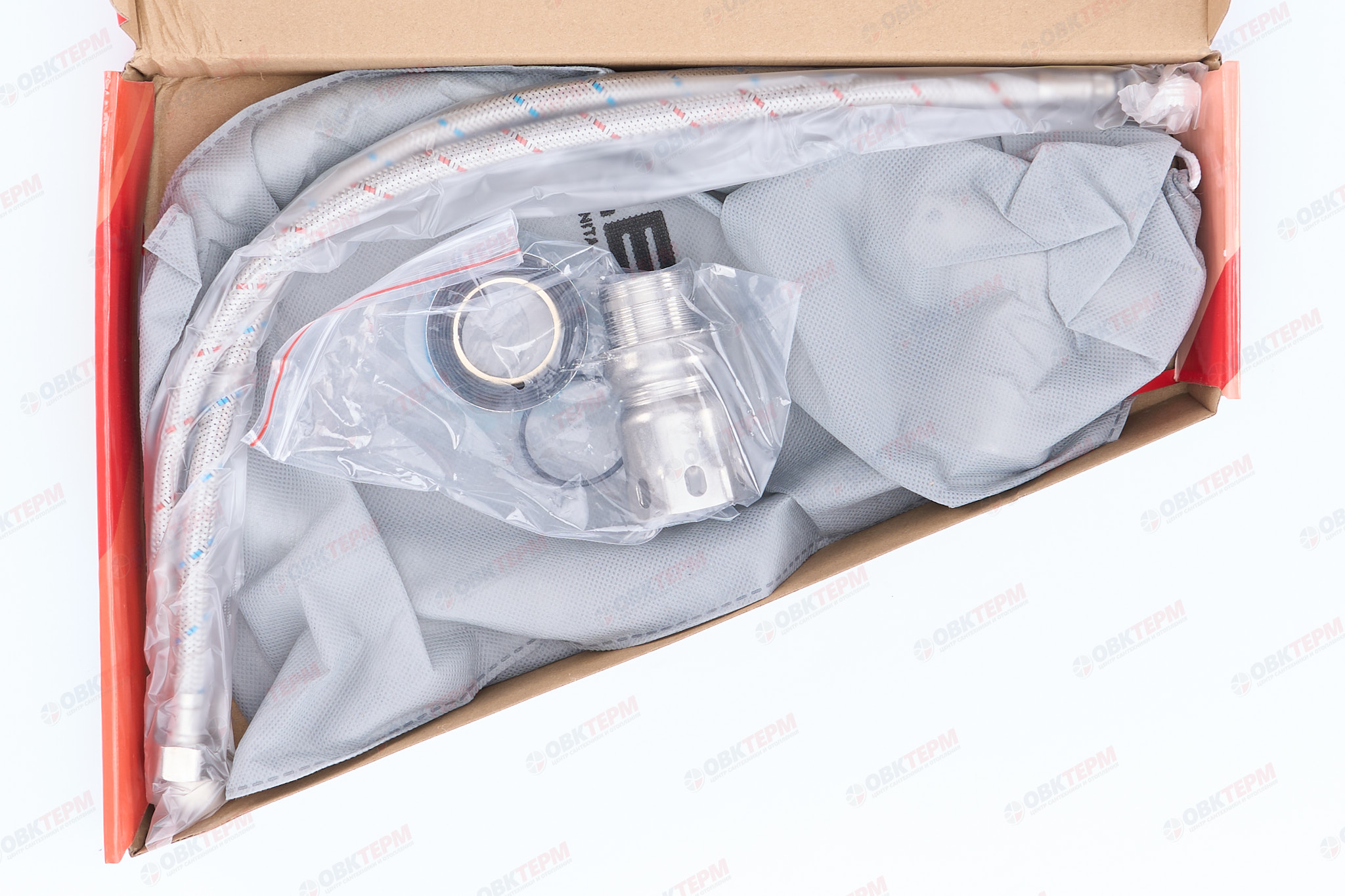 Смеситель д/кухни нерж/сталь ZERIX SUS-011 REFLECTOR  (БЕЛЫЙ)  10 шт/ящ - миниатюра №6