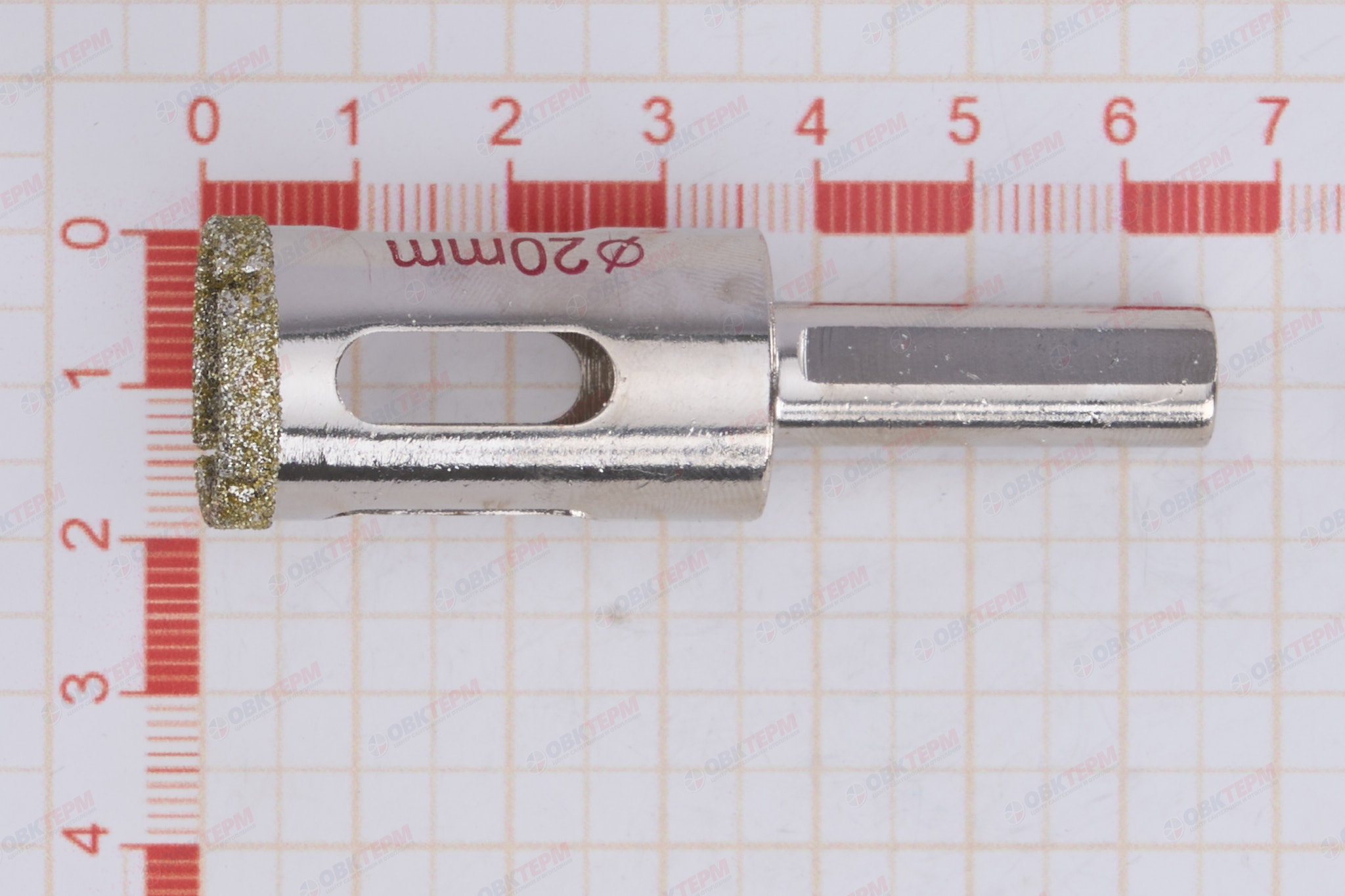 Сверло по стеклу D20*65 мм трубчатое SANTOOL - миниатюра №6