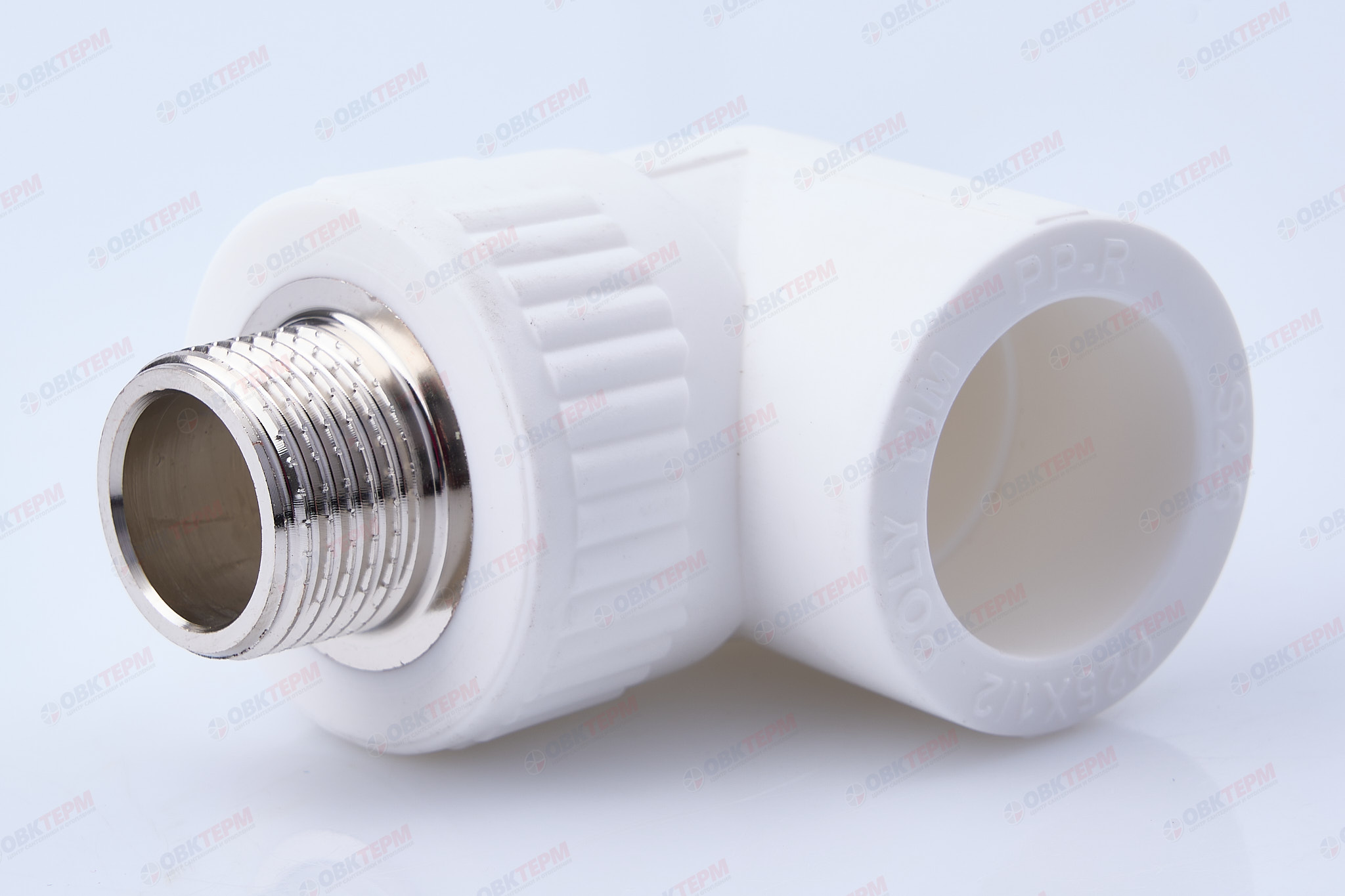 Угол с МРН  25 * 1/2"       (белый)   (100/10)  (TIM) - изображение №1