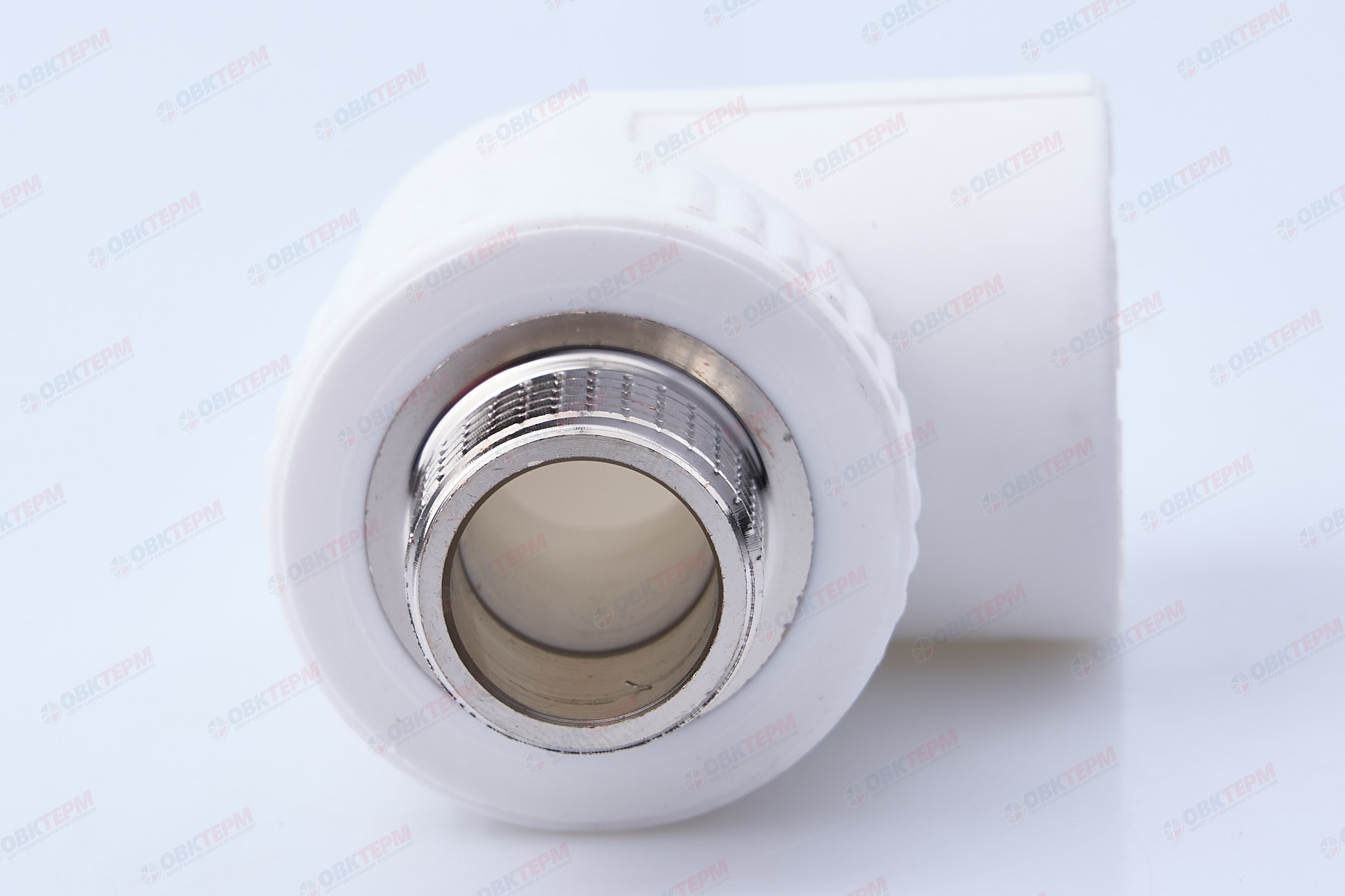 Угол с МРН  25 * 1/2"       (белый)   (100/10)  (TIM) - миниатюра №3