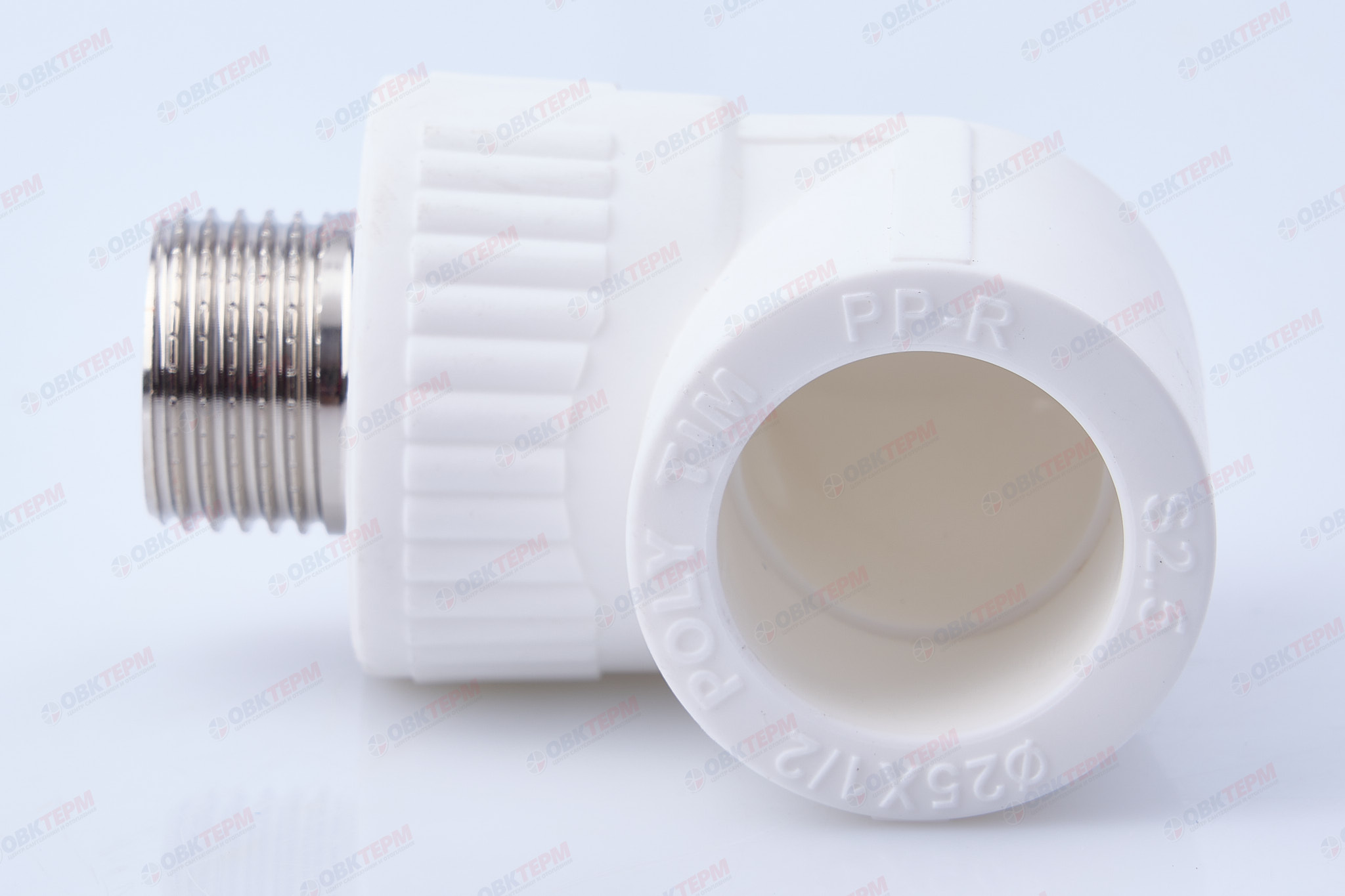 Угол с МРН  25 * 1/2"       (белый)   (100/10)  (TIM) - миниатюра №4