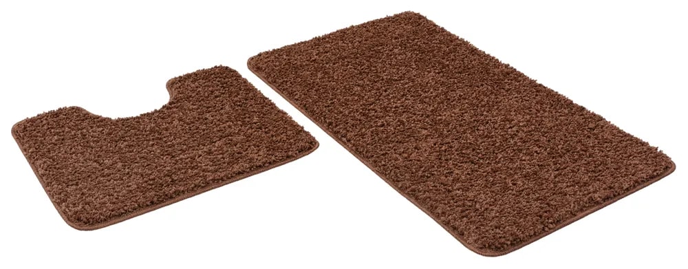 НАБОР КОВРИКОВ FRIZZ ICARPET 60*100+60*50 БРАУНИ 8 - Изображение №1