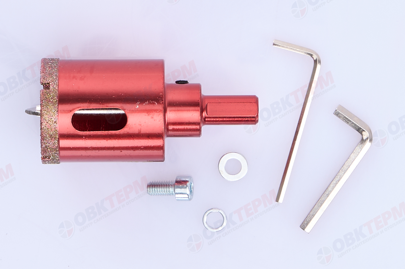 Коронка алмазная по керамограниту и мрамору с напр.сверлом 35 мм Hardcore - Изображение №5