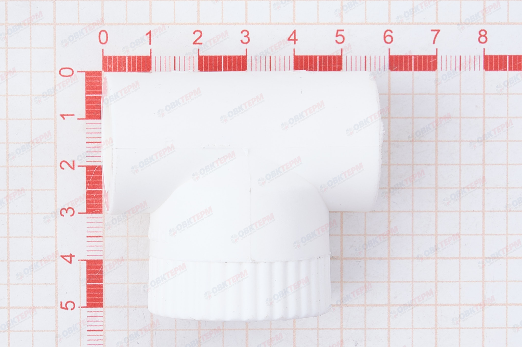 Тройник с МРВ 20 * 1/2" * 20    БЕЛЫЙ   (PRO AQUA)     (150/10) - миниатюра №5
