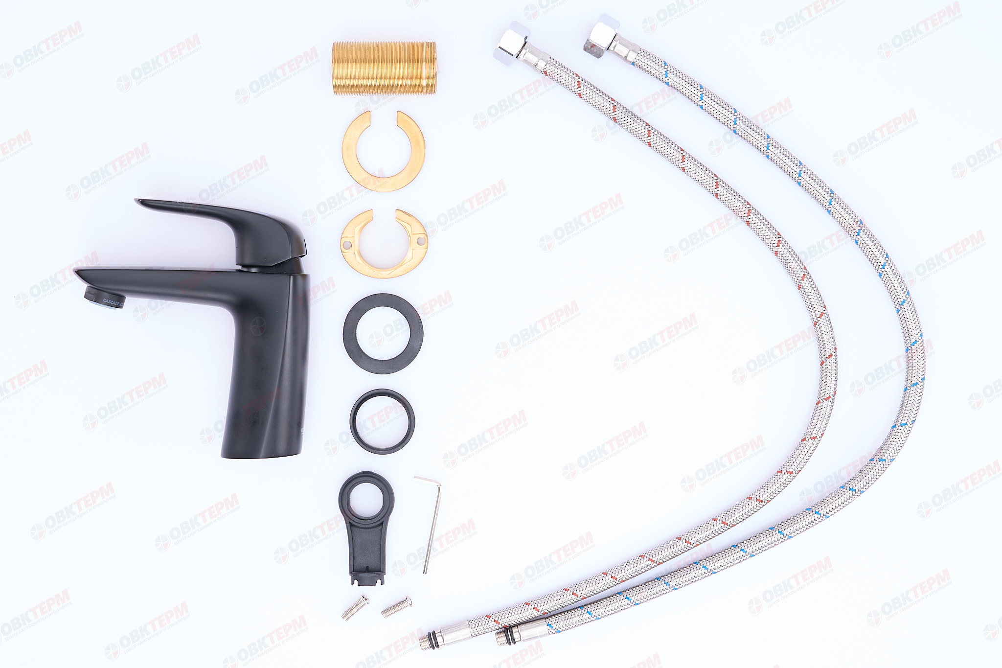 Смеситель д/умывальника KOER KB-10008-05 (Цвет черный) (8шт/ящ) - Изображение №4