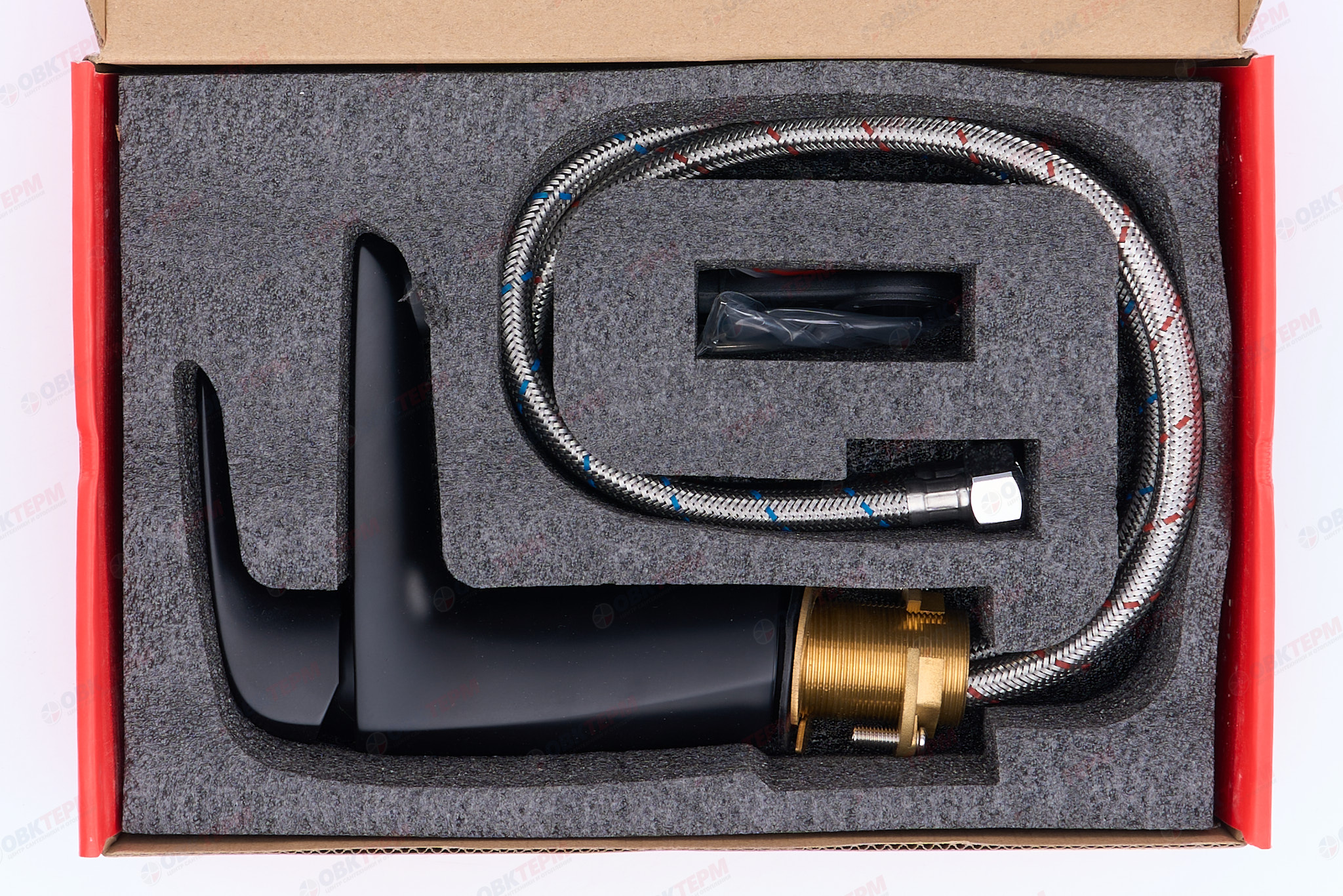 Смеситель д/умывальника KOER KB-10008-05 (Цвет черный) (8шт/ящ) - миниатюра №6