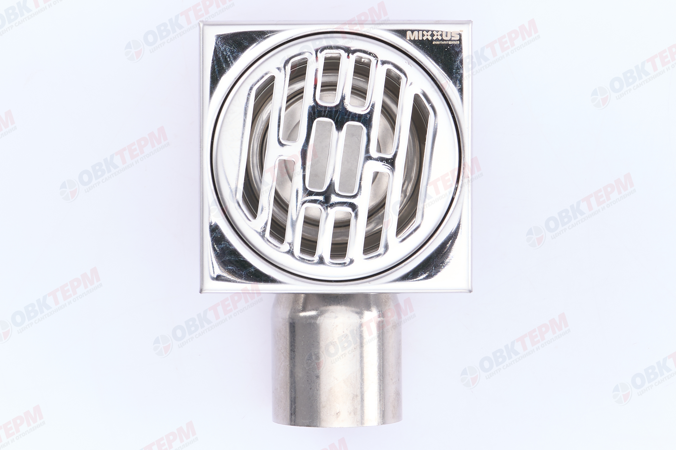 MIXXUS  Душевой трап из нерж. стали DRAIN-02-10x10-90 угловой отвод 100x100мм  (36шт/ящ) - Изображение №3