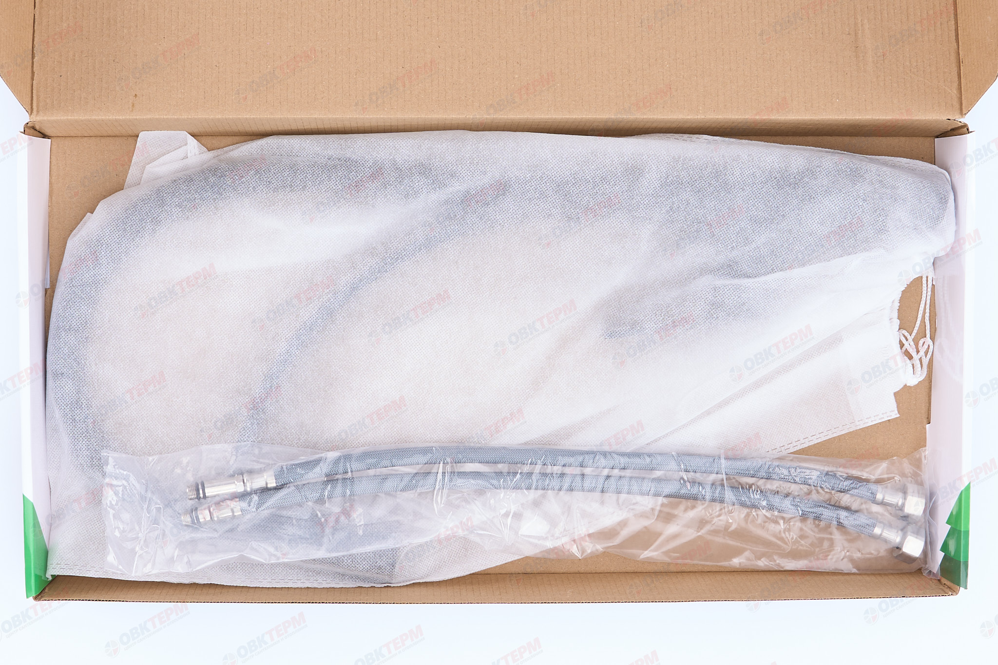 Смеситель д/кухни PLAMIX LUCAS-017 SET BLACK REFL.BLACK /гайка /35мм /с подводкой (16шт/ящ) - Изображение №5