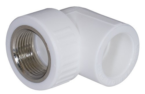 Угол с МРВ  20 * 3/4"   БЕЛЫЙ PP-R   (RTP)    (75/25) - Изображение №2